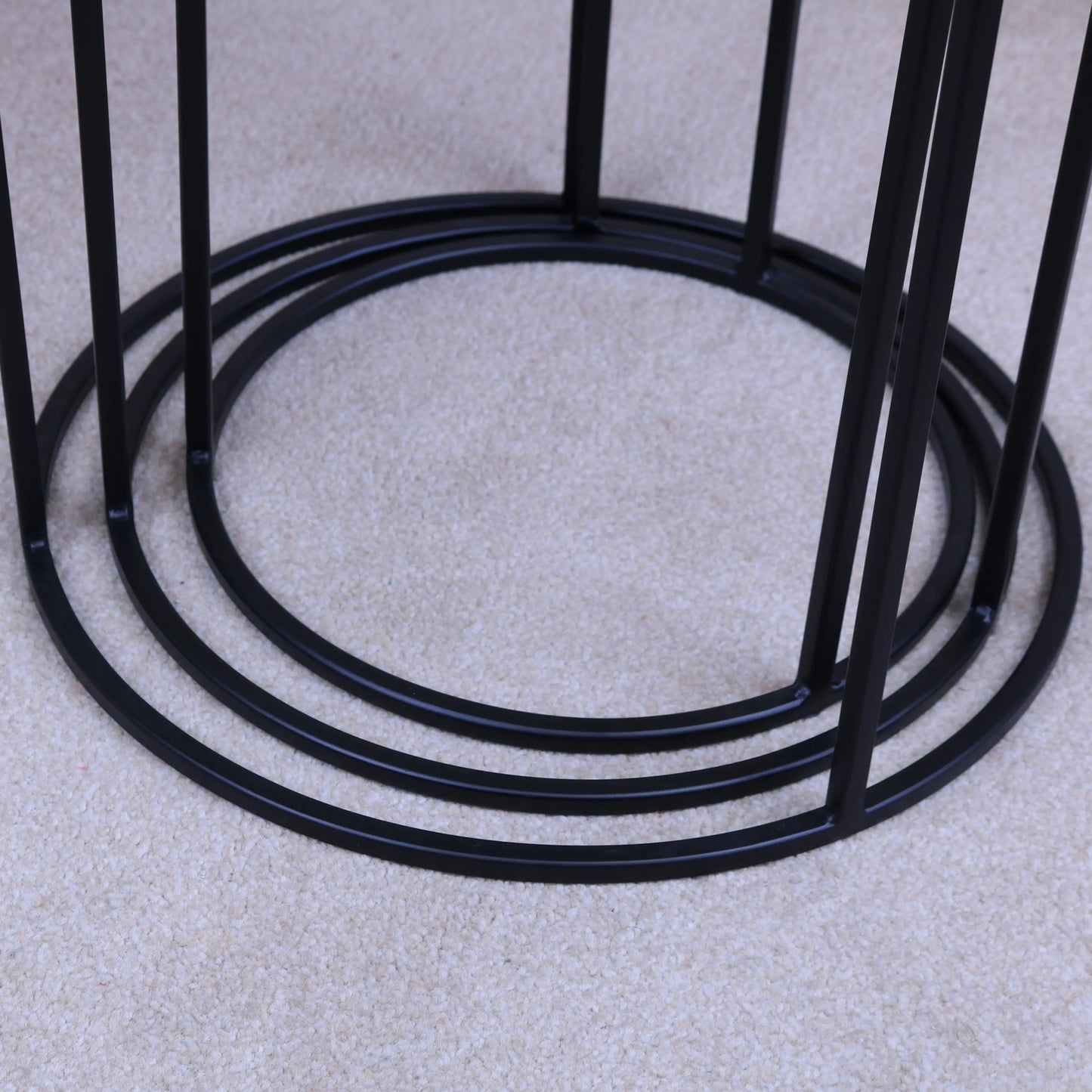 Karari Gold Metal Round Nest of Tables