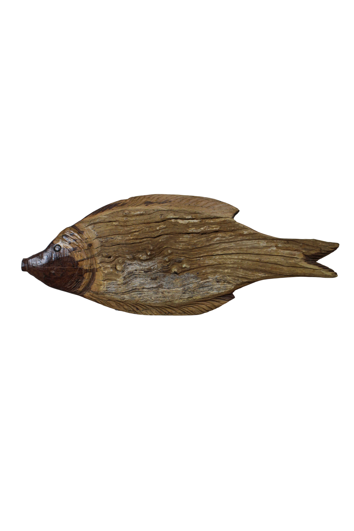 Driftwood Hand Carved Fish - 116.1