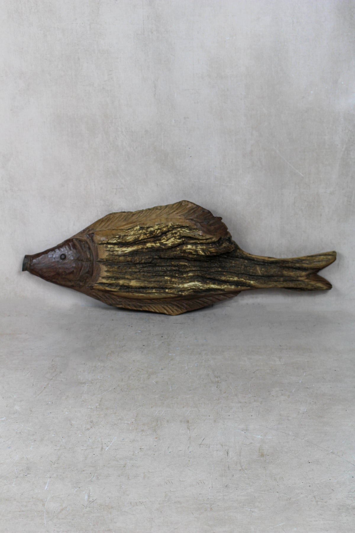 Driftwood Hand Carved Fish - 116.4