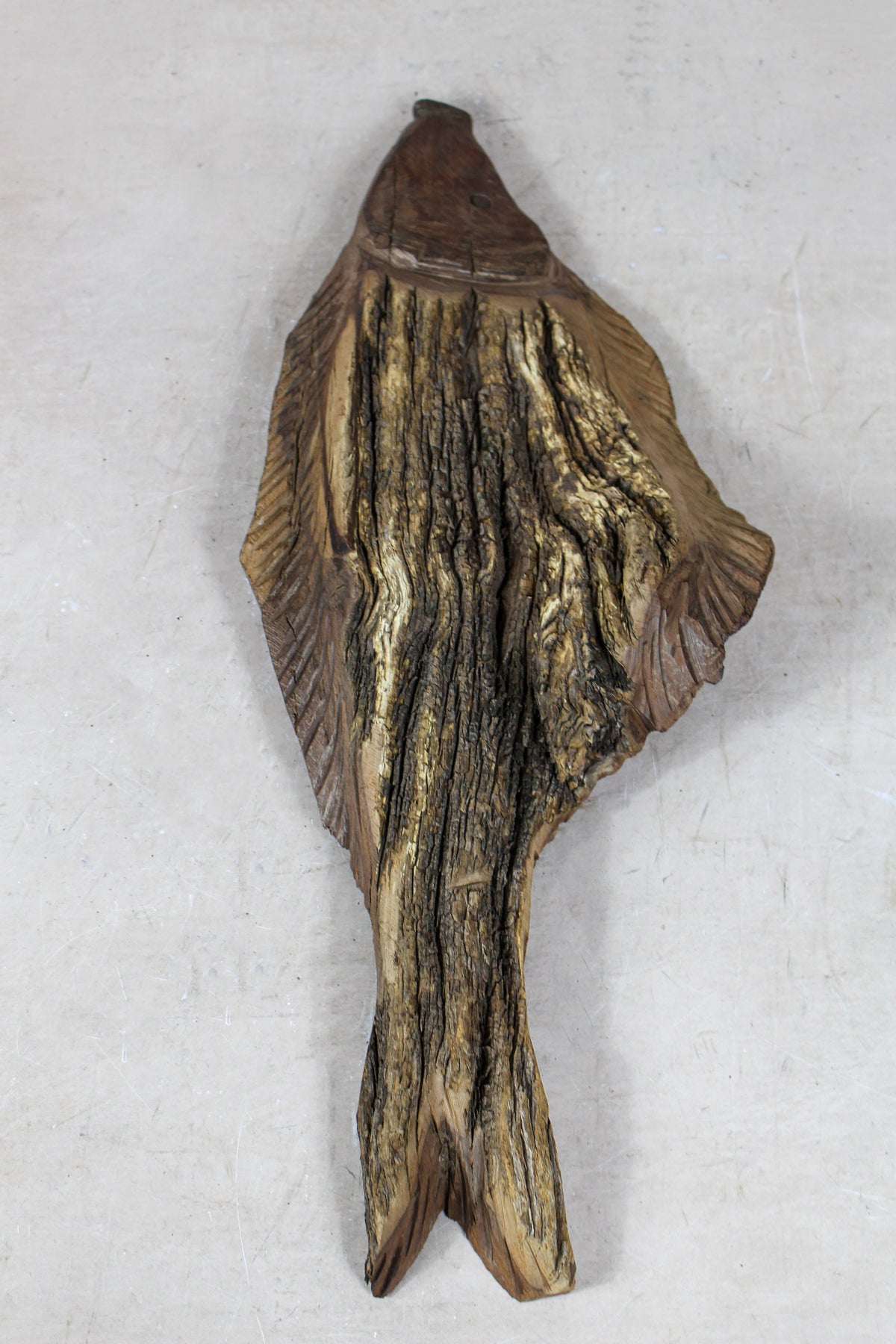 Driftwood Hand Carved Fish - 116.4