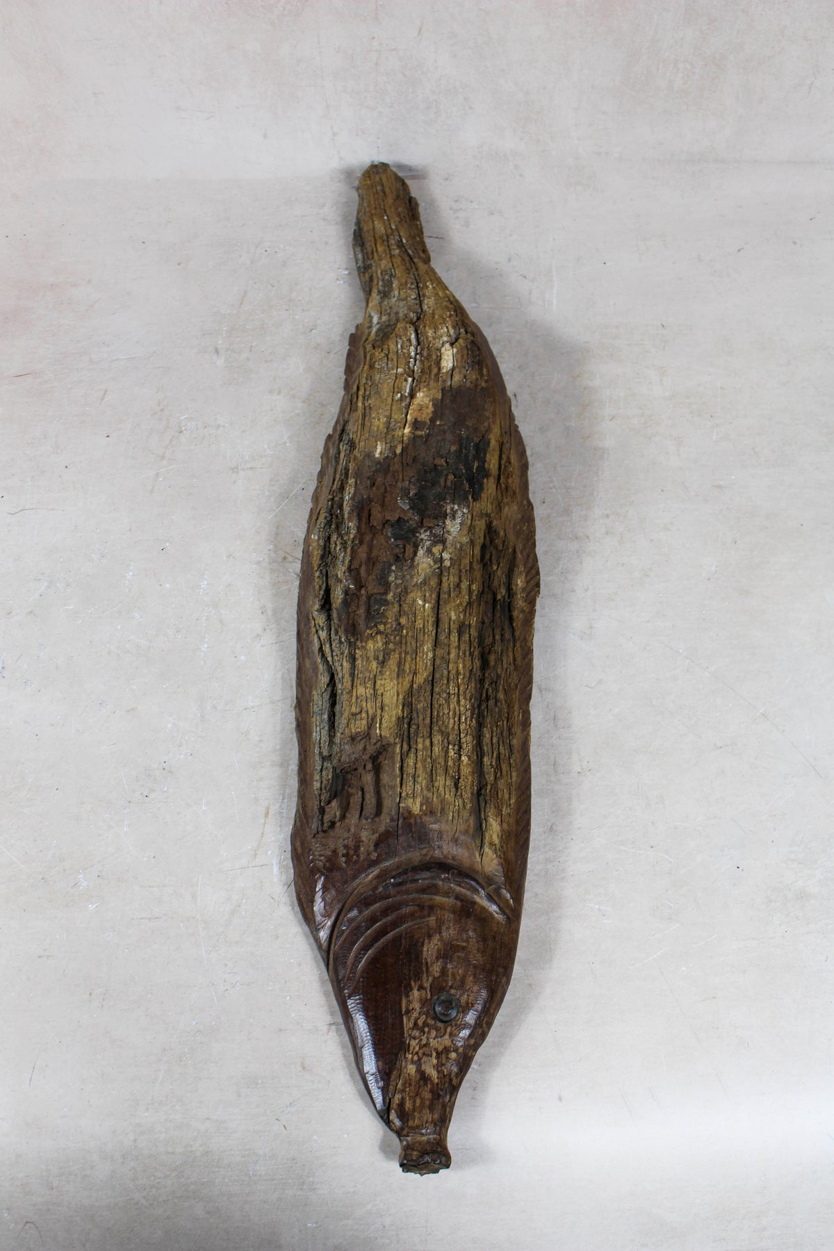 Driftwood Hand Carved Fish - 116.6