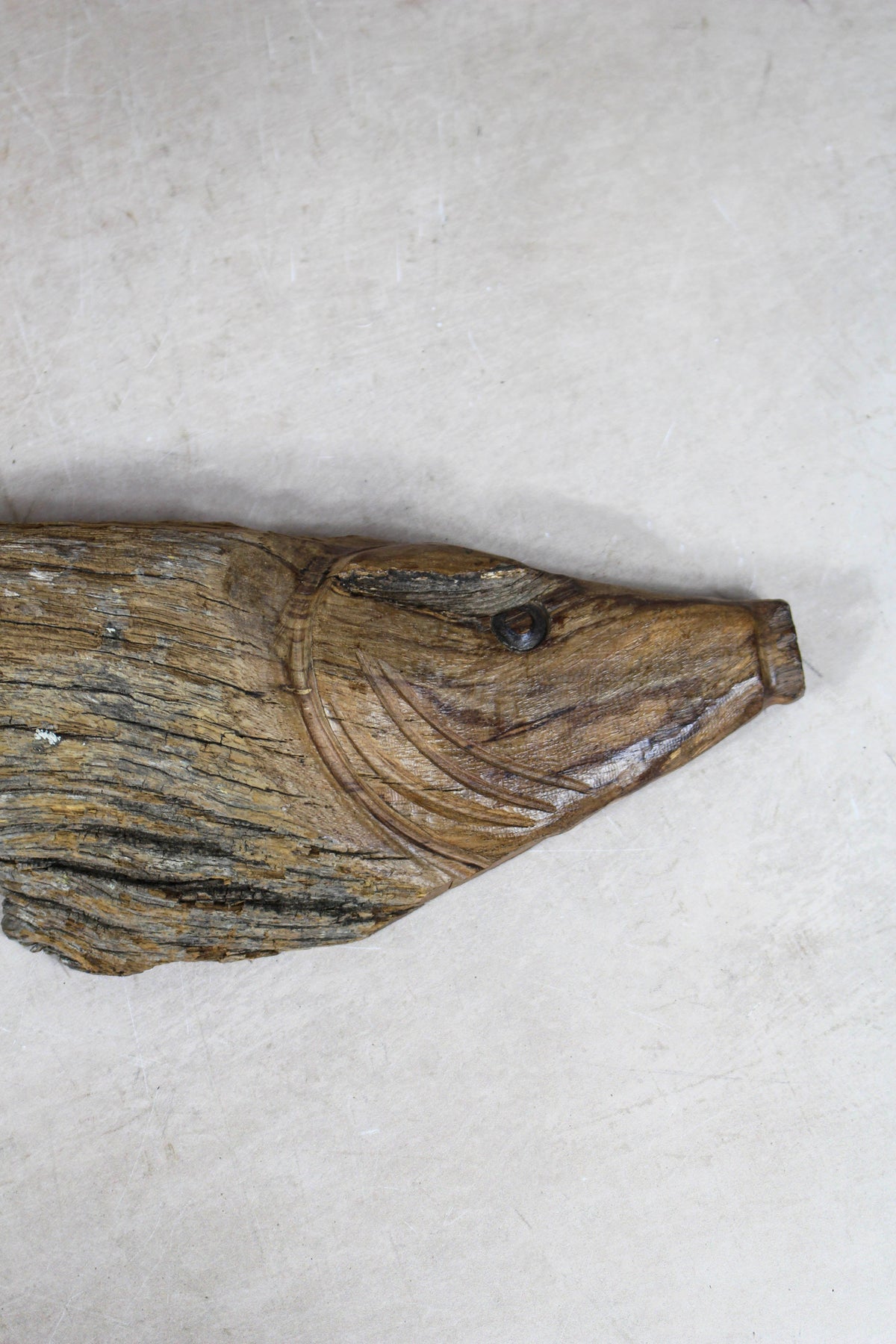 Driftwood Hand Carved Fish - 116.7