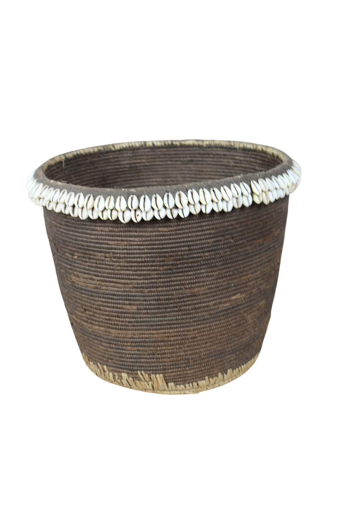 Vintage Tutsi Basket - Rwanda - with Cowrie shells - 106.14