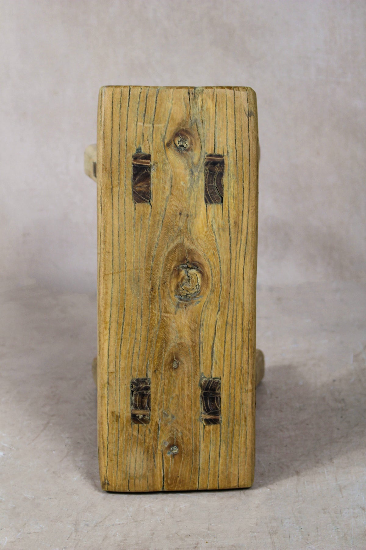 Vintage Rustic Stool Small - Elm wood - 52