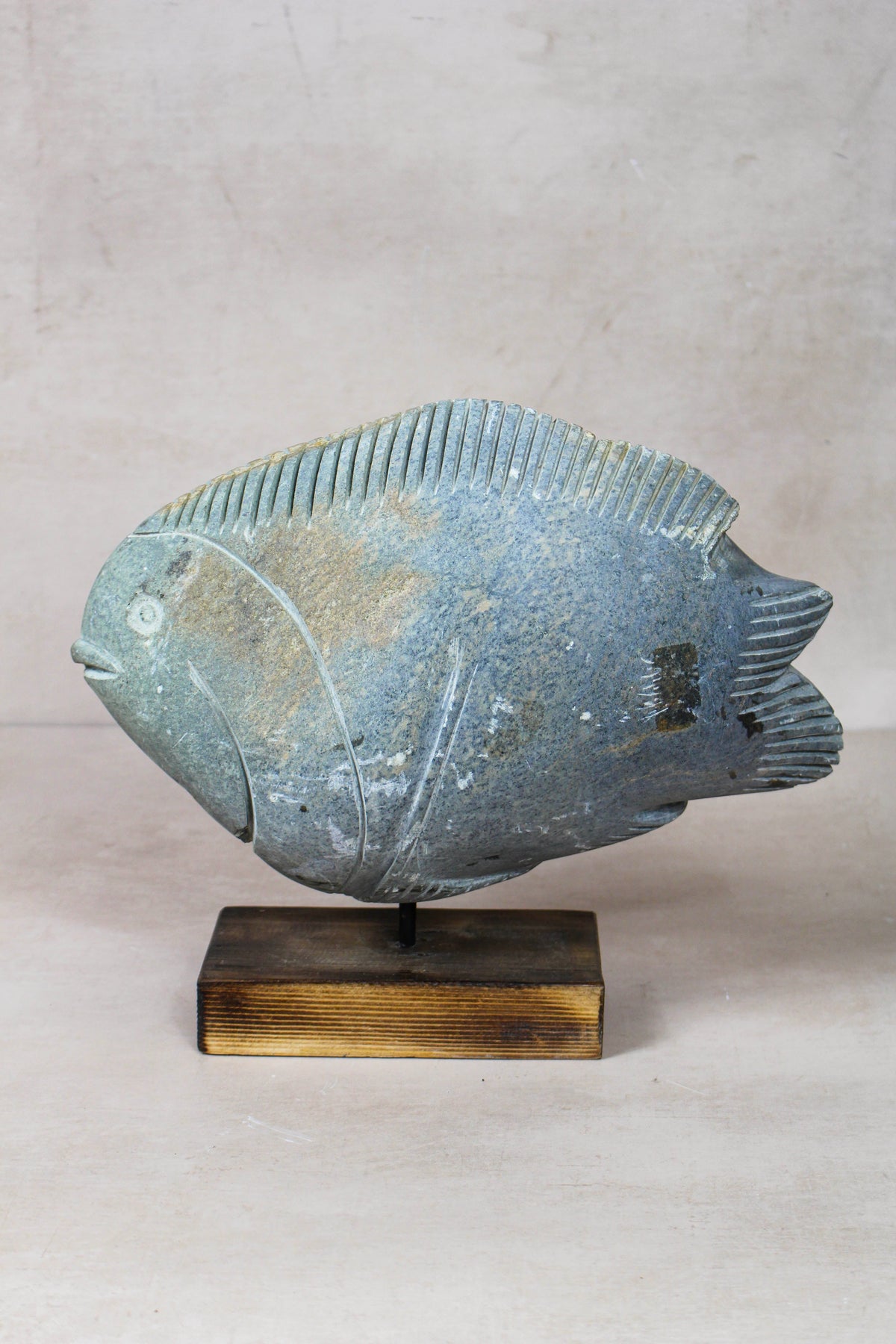 Stone Fish Sculpture - Zimbabwe - 159.8