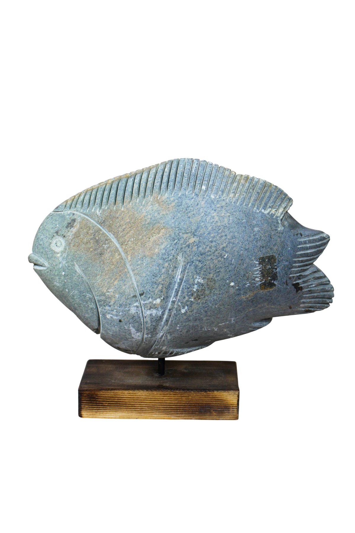Stone Fish Sculpture - Zimbabwe - 159.8