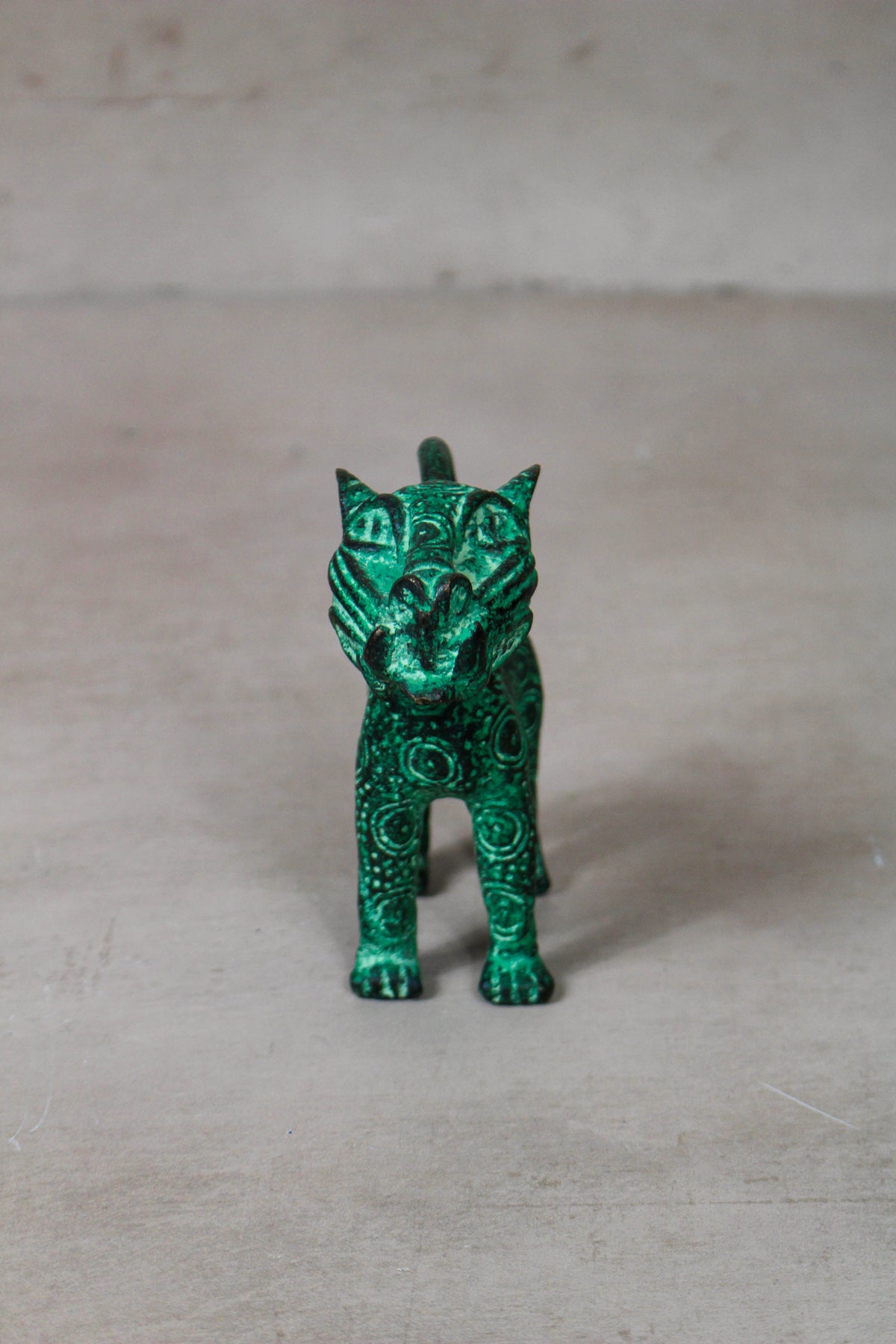 Benin Leopard sculpture - Bronze 56.20