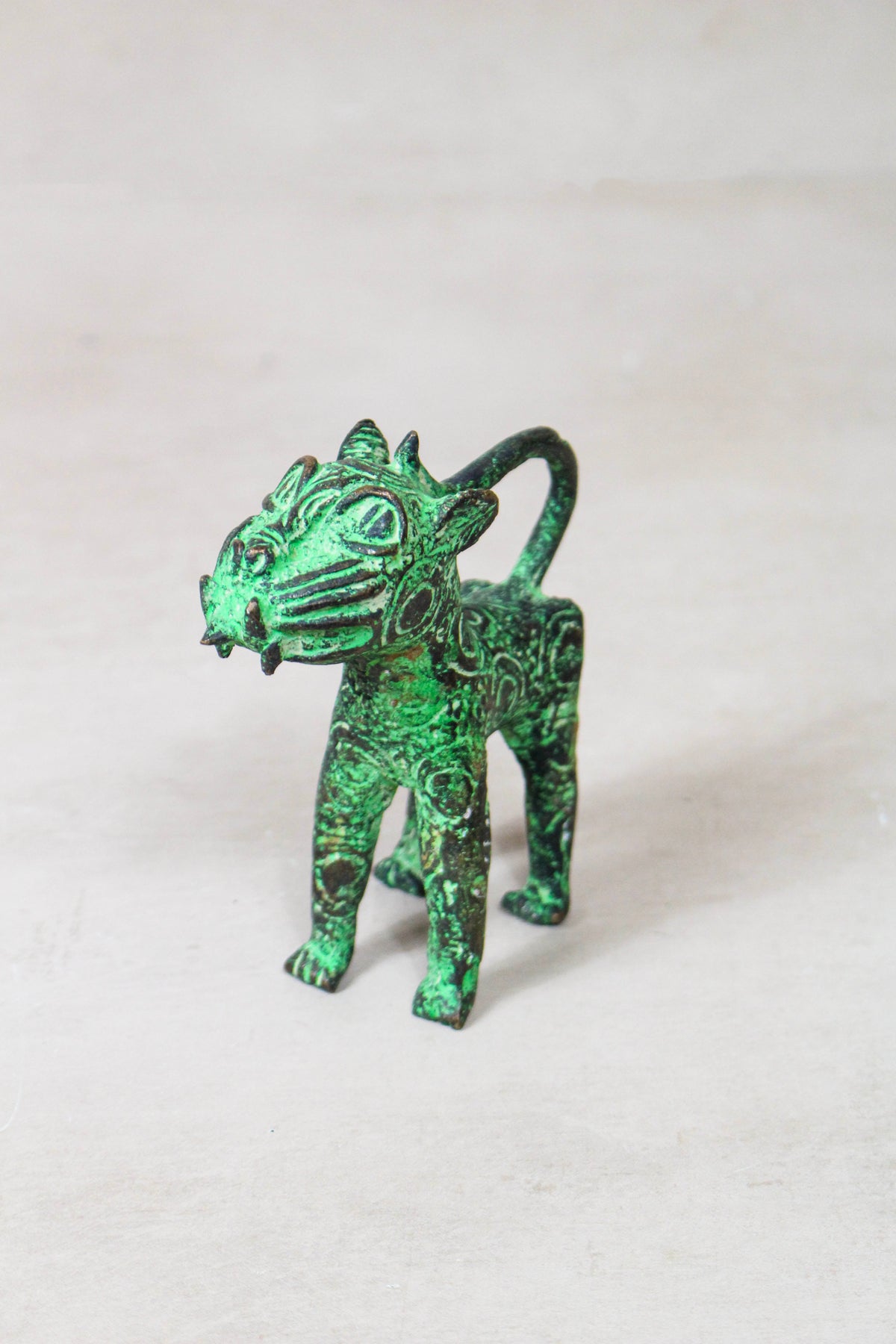 Benin Bronze Leopard sculpture - 56.24