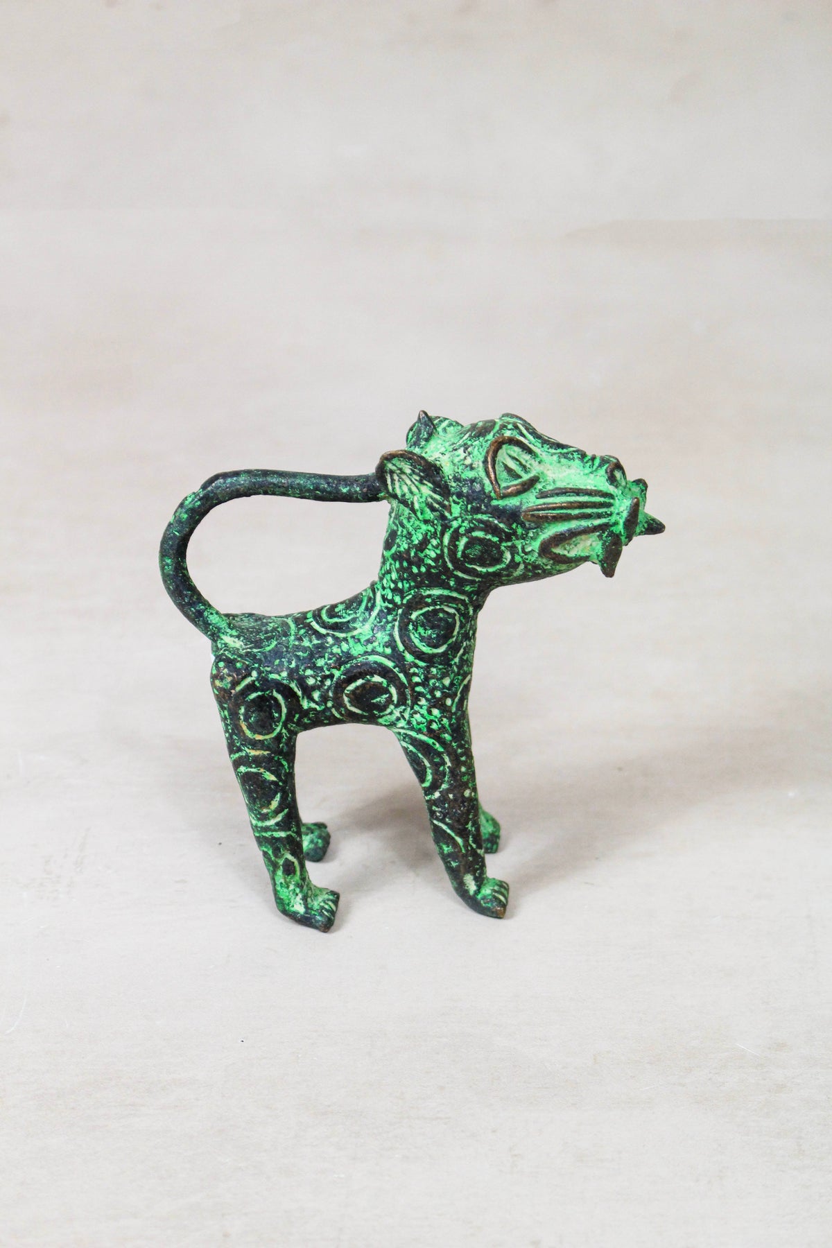 Benin Bronze Leopard sculpture - 56.24