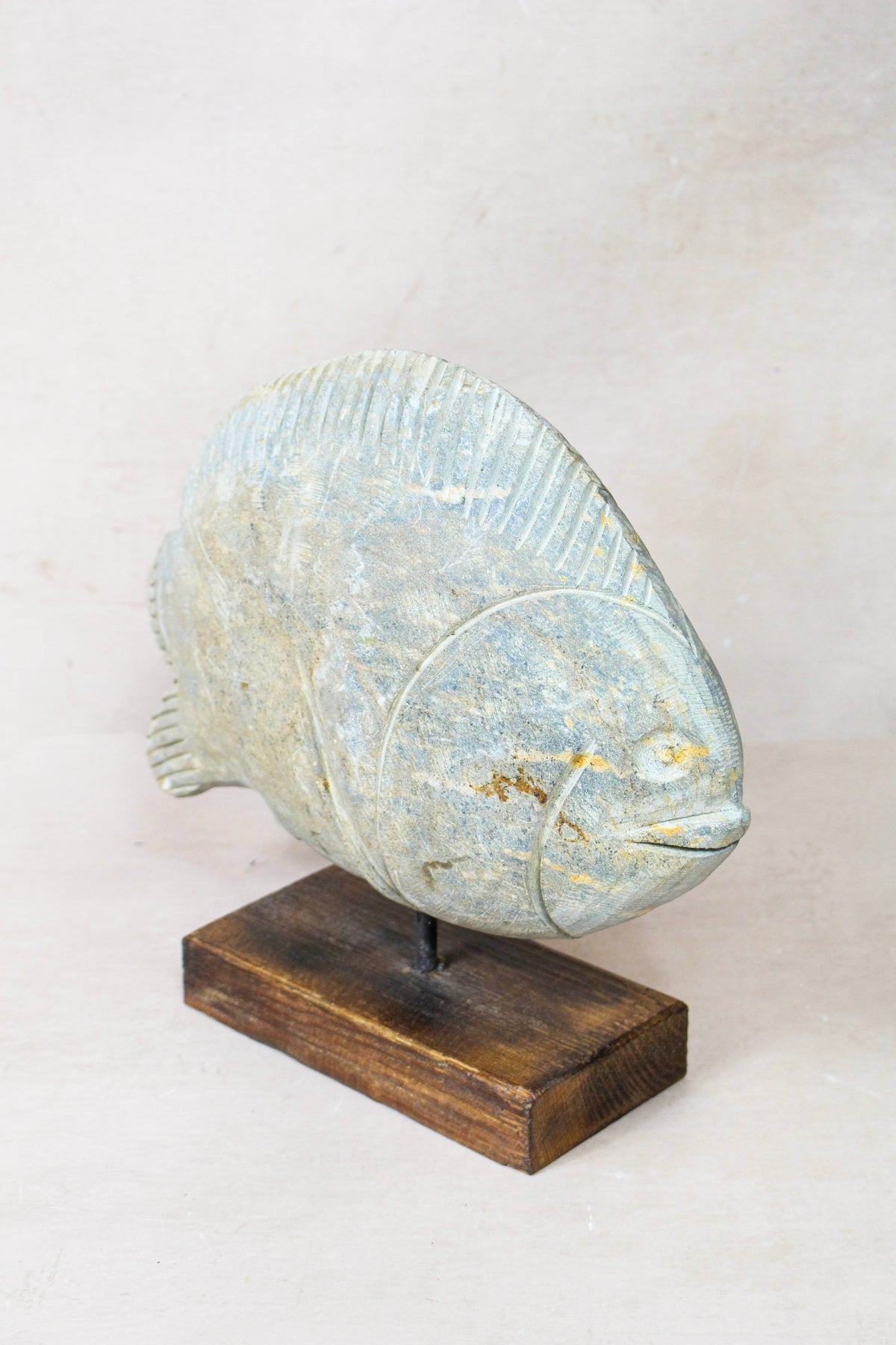 Stone Fish Sculpture - Zimbabwe - 159.10