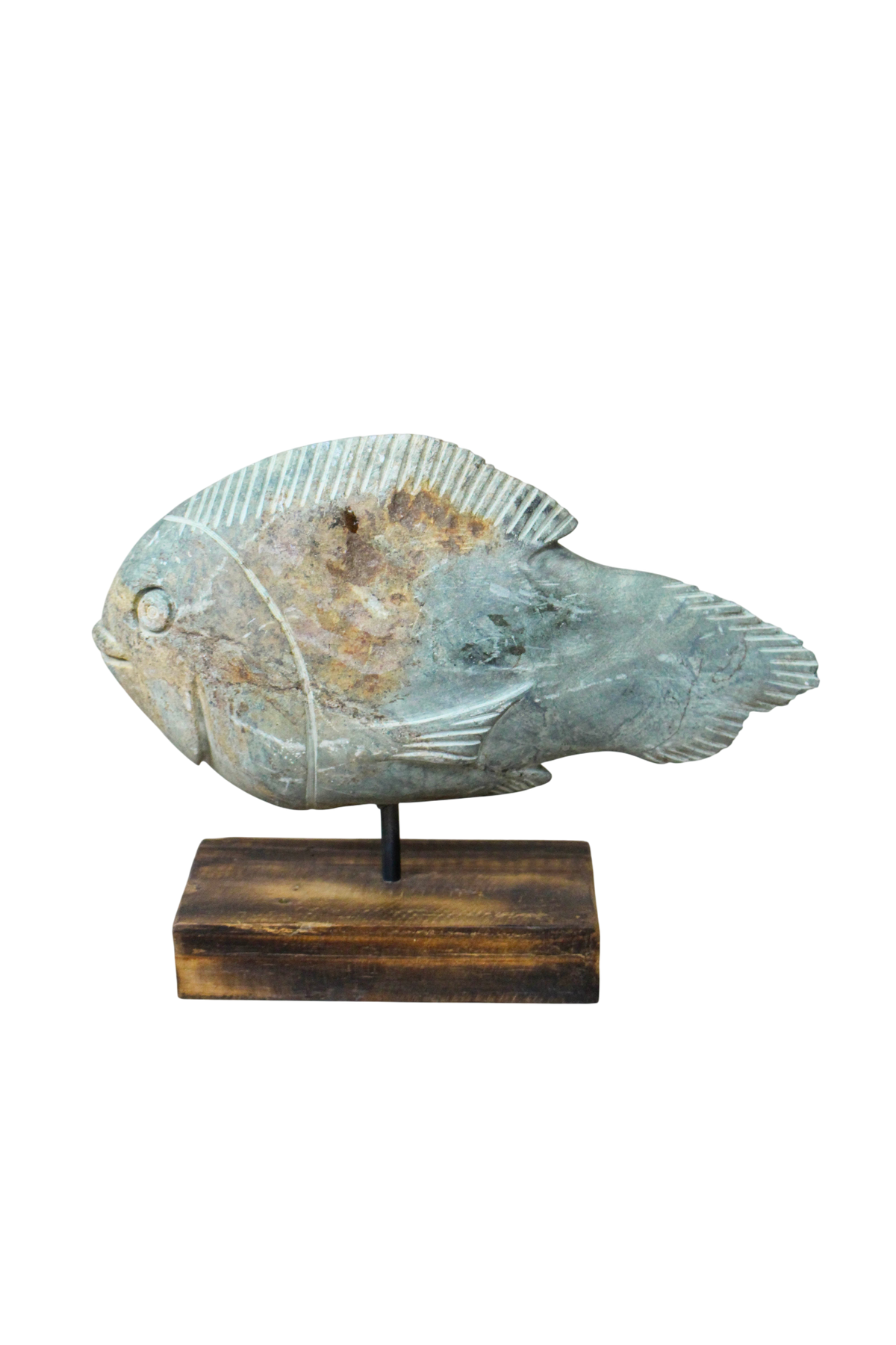 Stone Fish Sculpture - Zimbabwe - 159.12