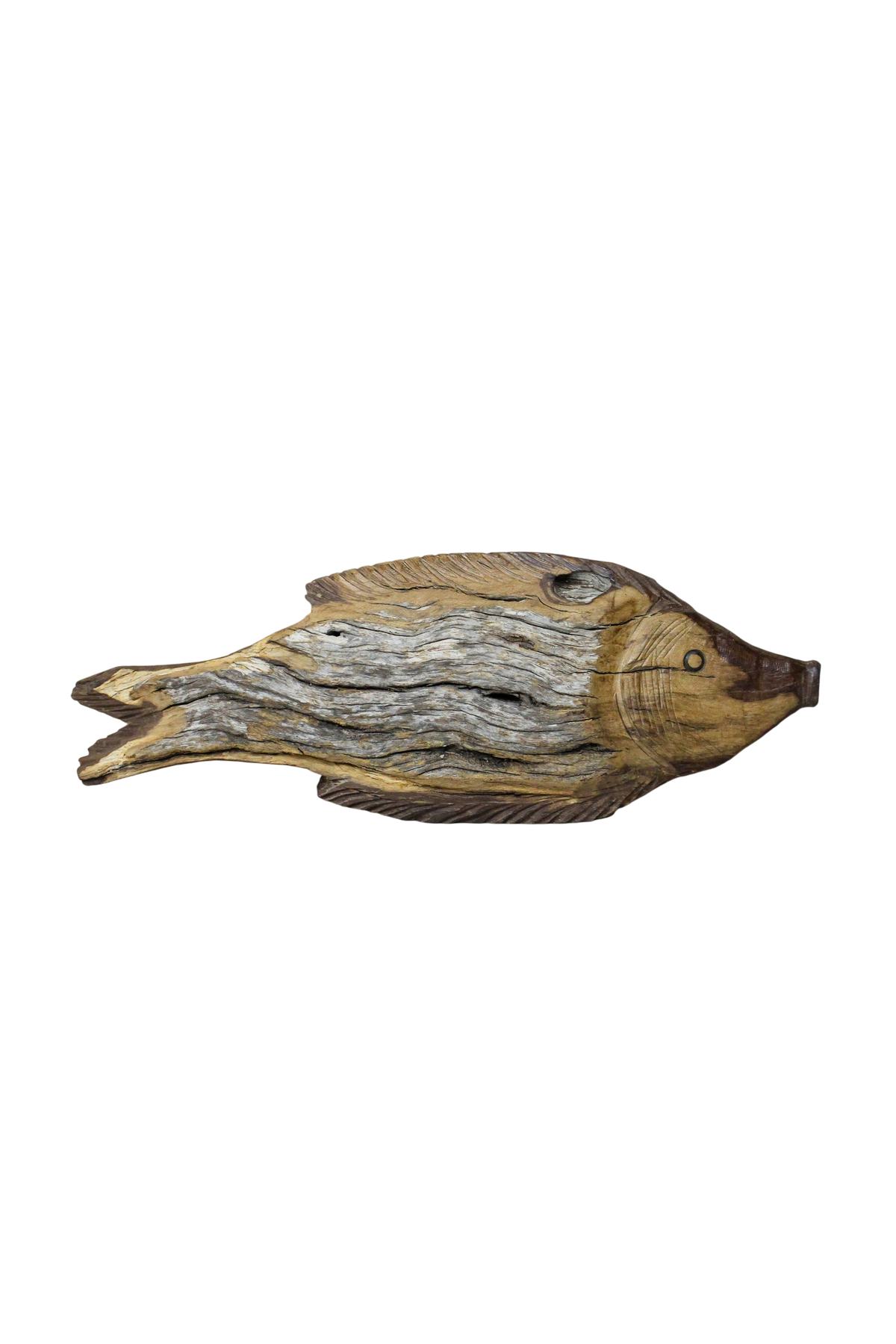 Driftwood Hand Carved Fish - 116.9