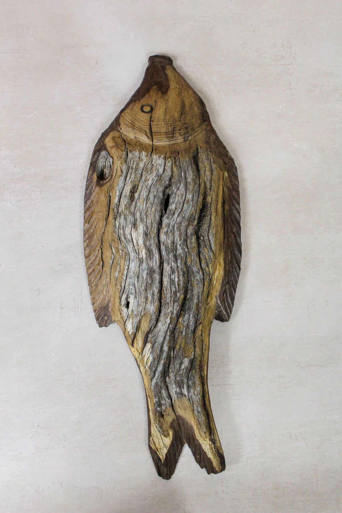 Driftwood Hand Carved Fish - 116.9