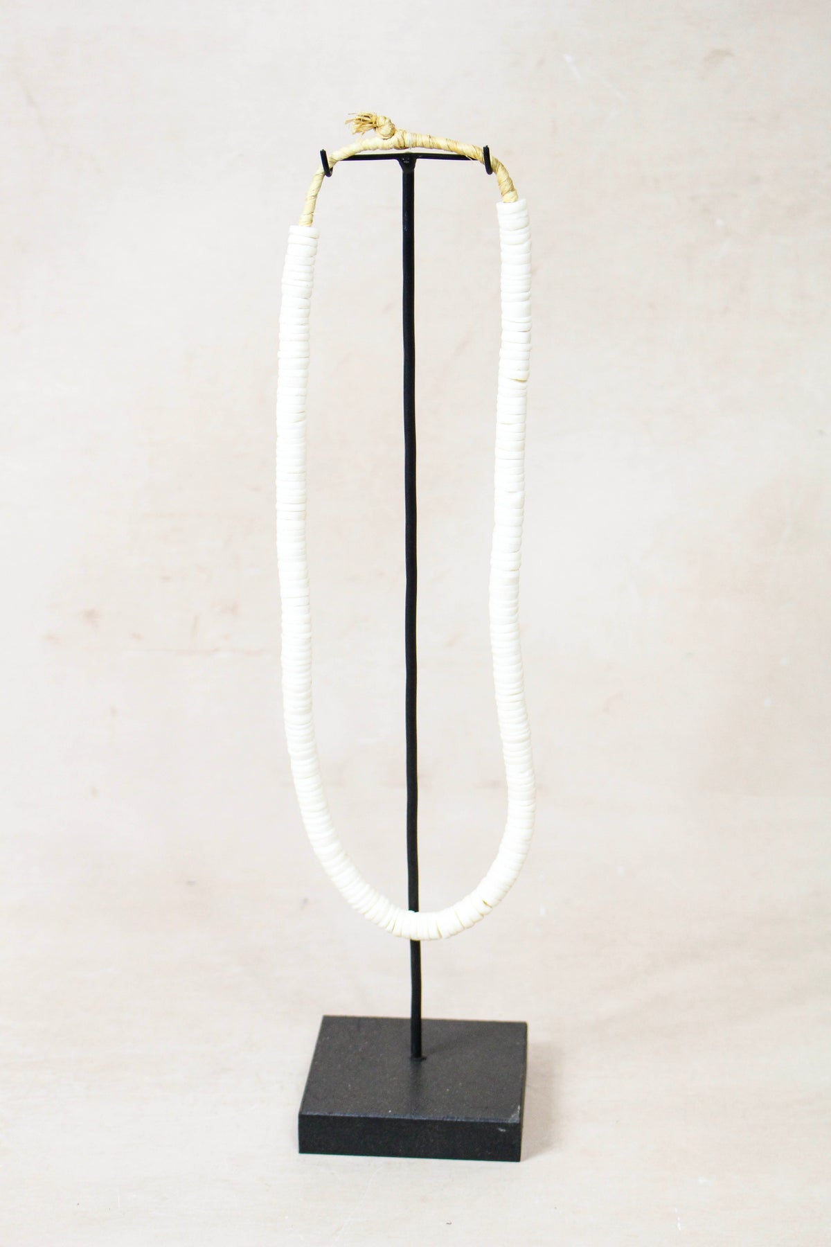 Handcrafted Ostrich Eggshell Heishi Necklace - 217.1