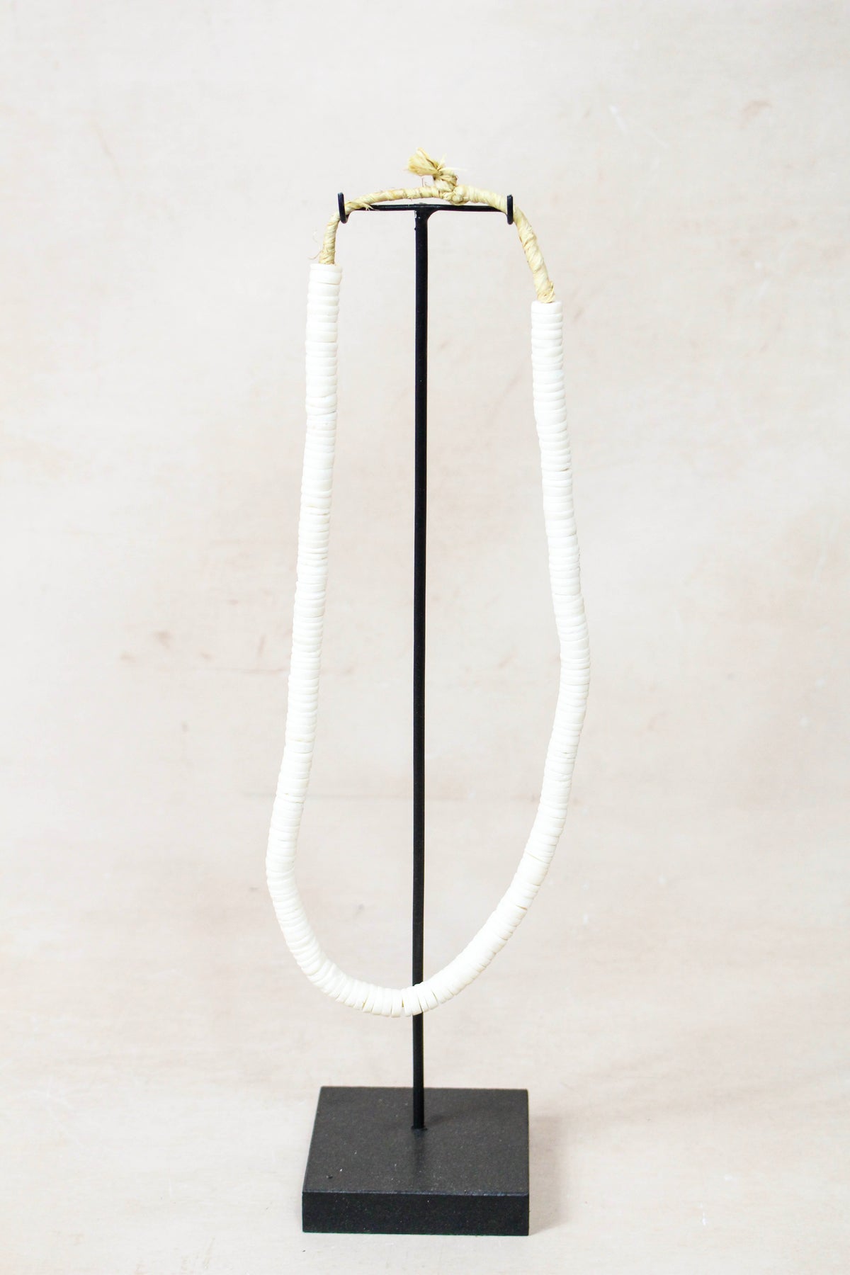 Handcrafted Ostrich Eggshell Heishi Necklace - 217.2