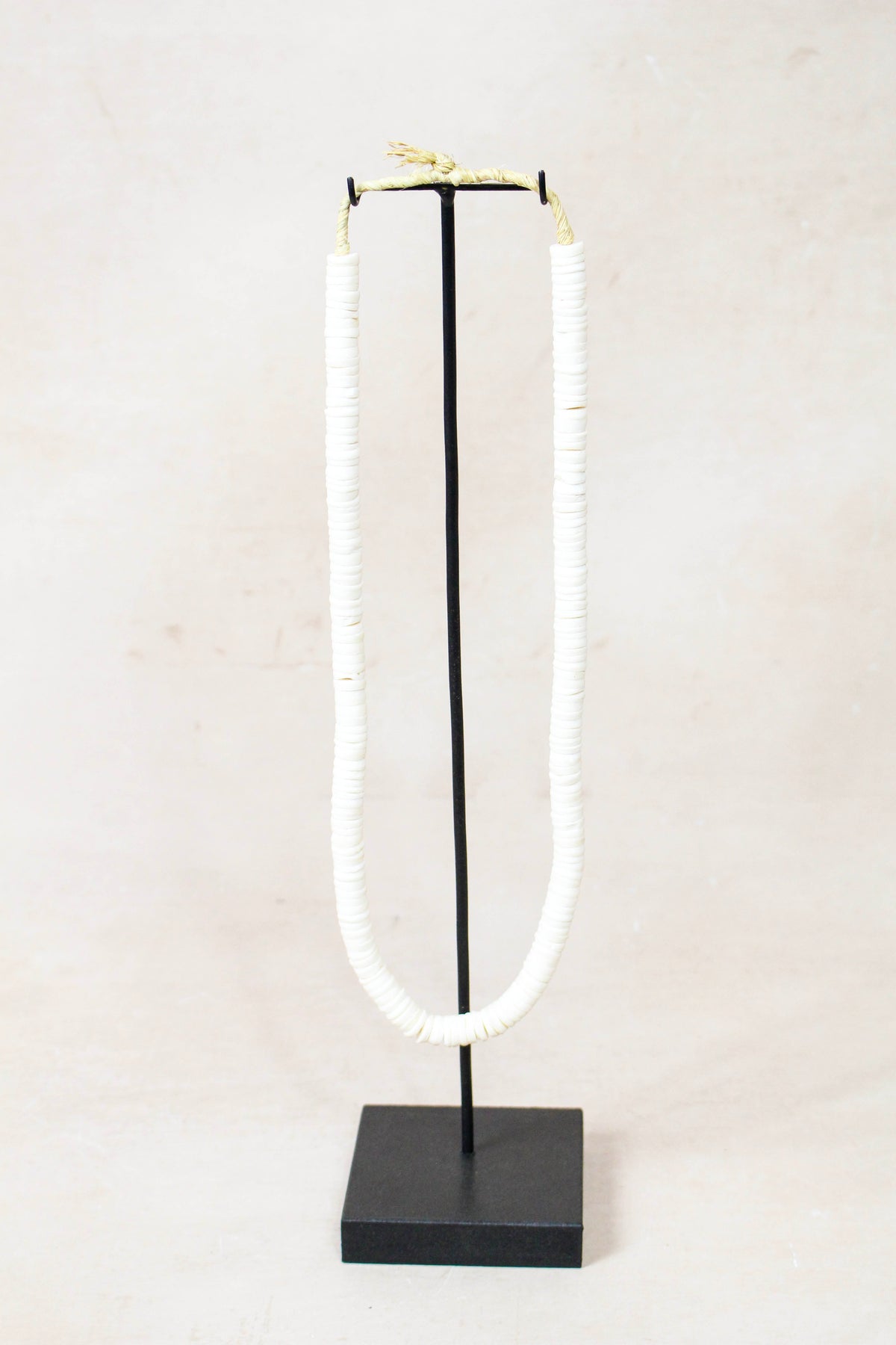 Handcrafted Ostrich Eggshell Heishi Necklace - 217.3