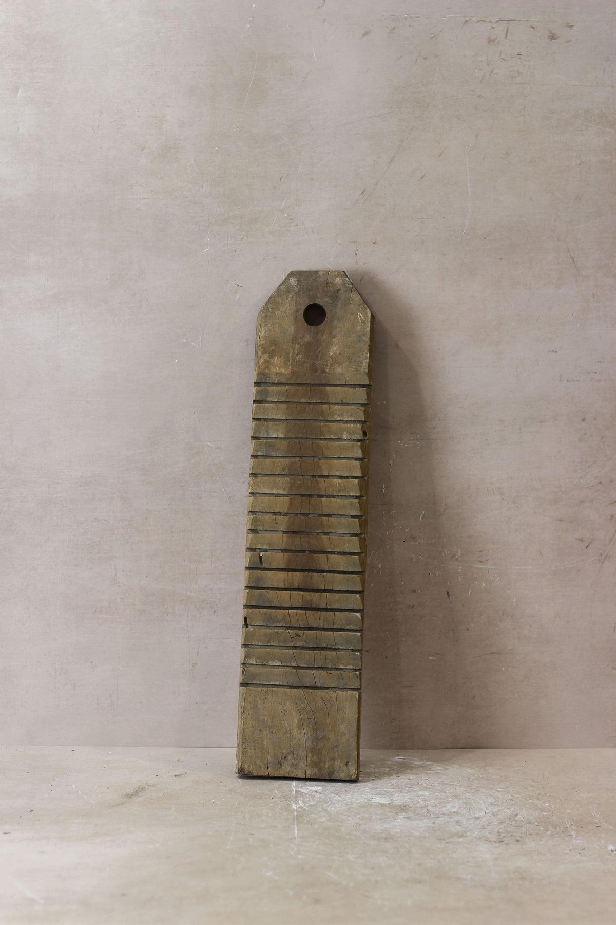 Vintage Elm Wooden Washboard - no 6