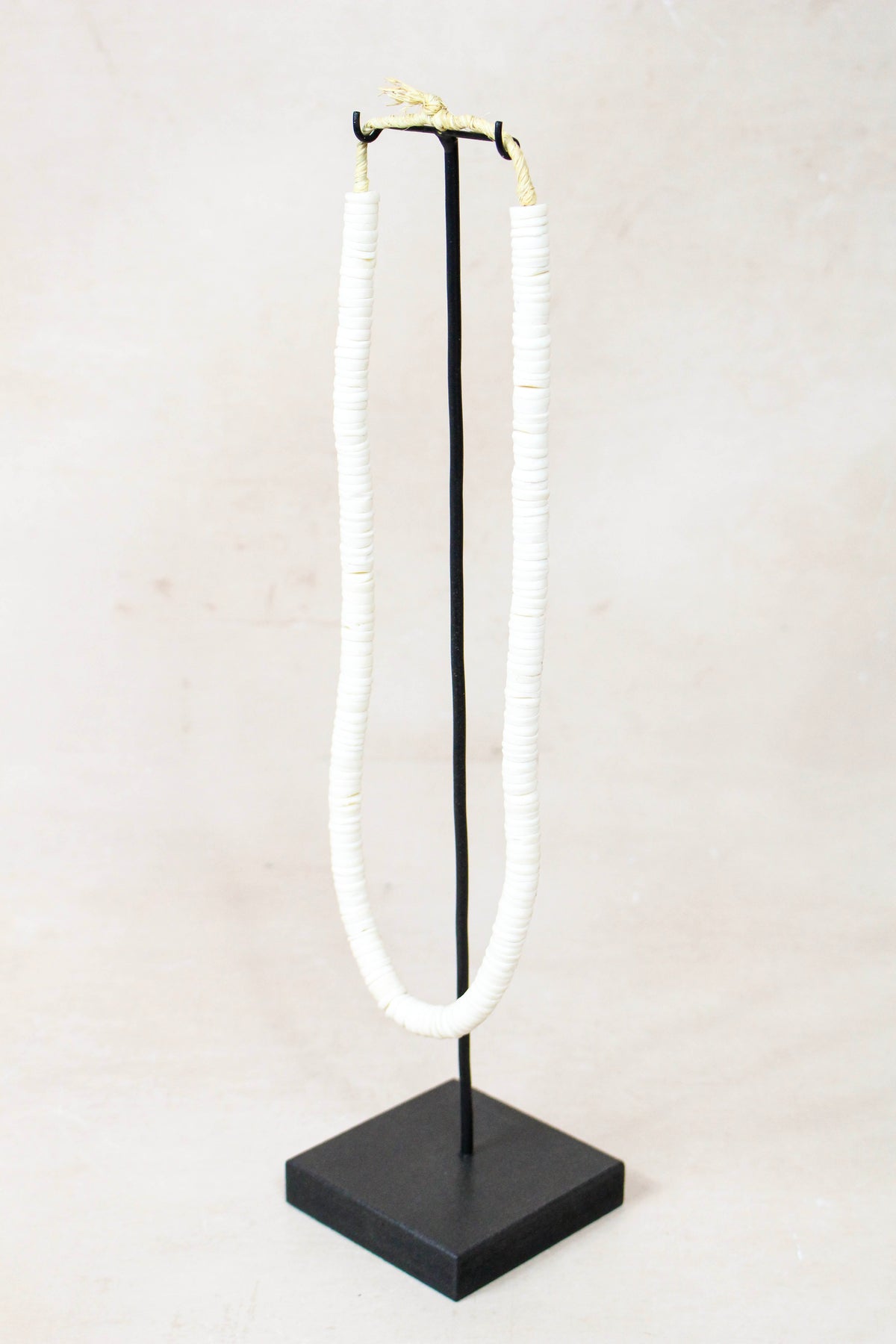 Handcrafted Ostrich Eggshell Heishi Necklace - 217.3