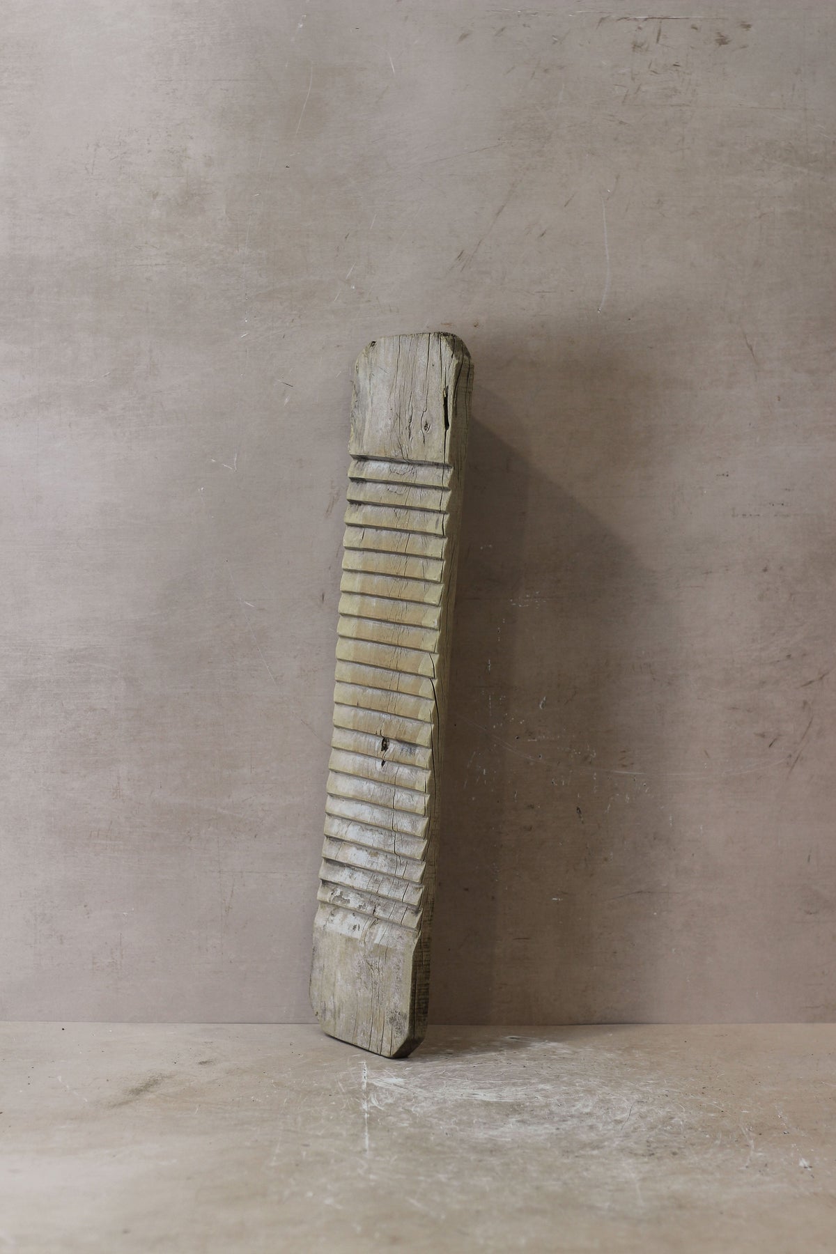 Vintage Elm Wooden Washboard - no 7