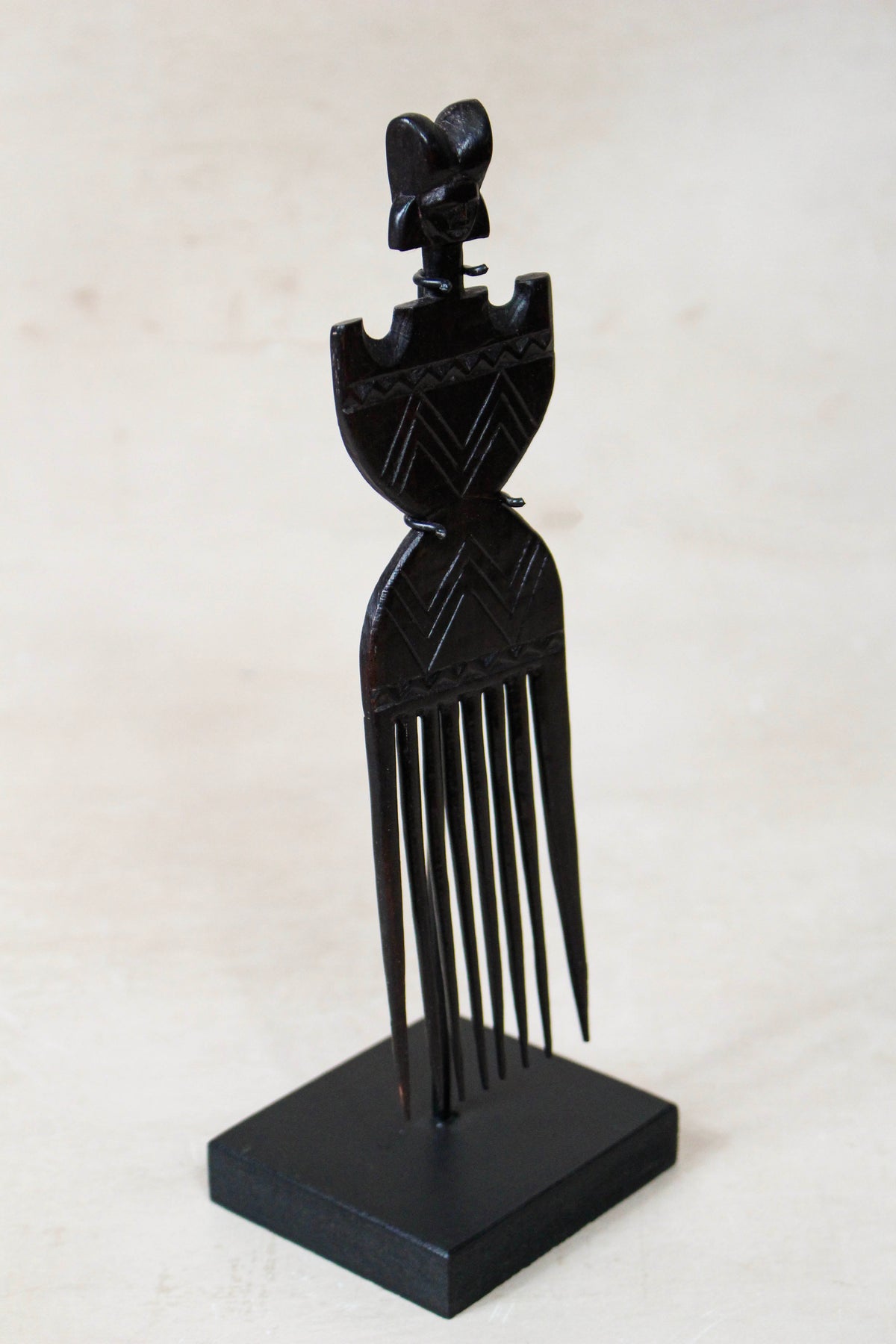 West African Carved Comb  240.1