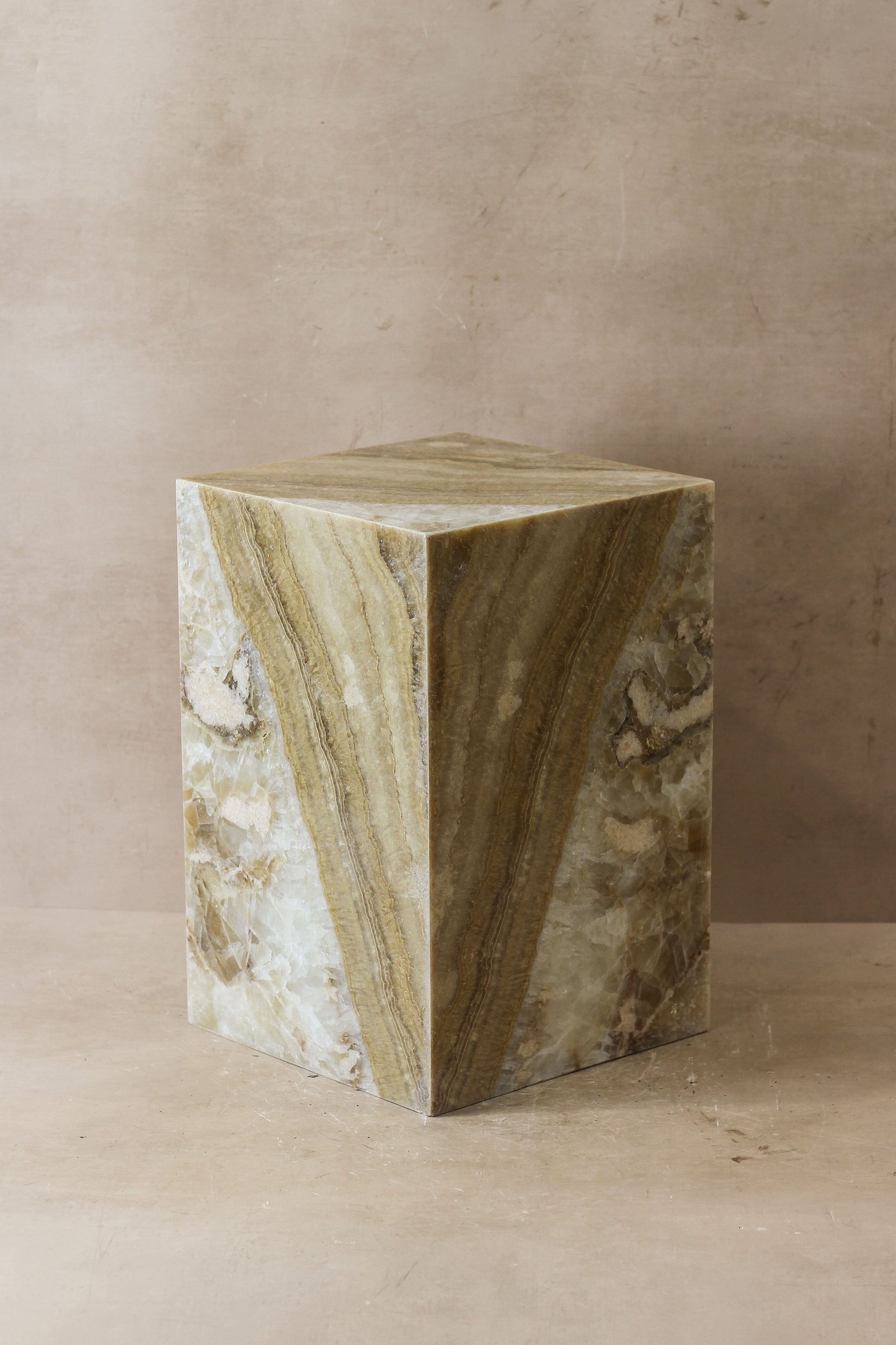 Onyx Side Table Pedestal - No 2