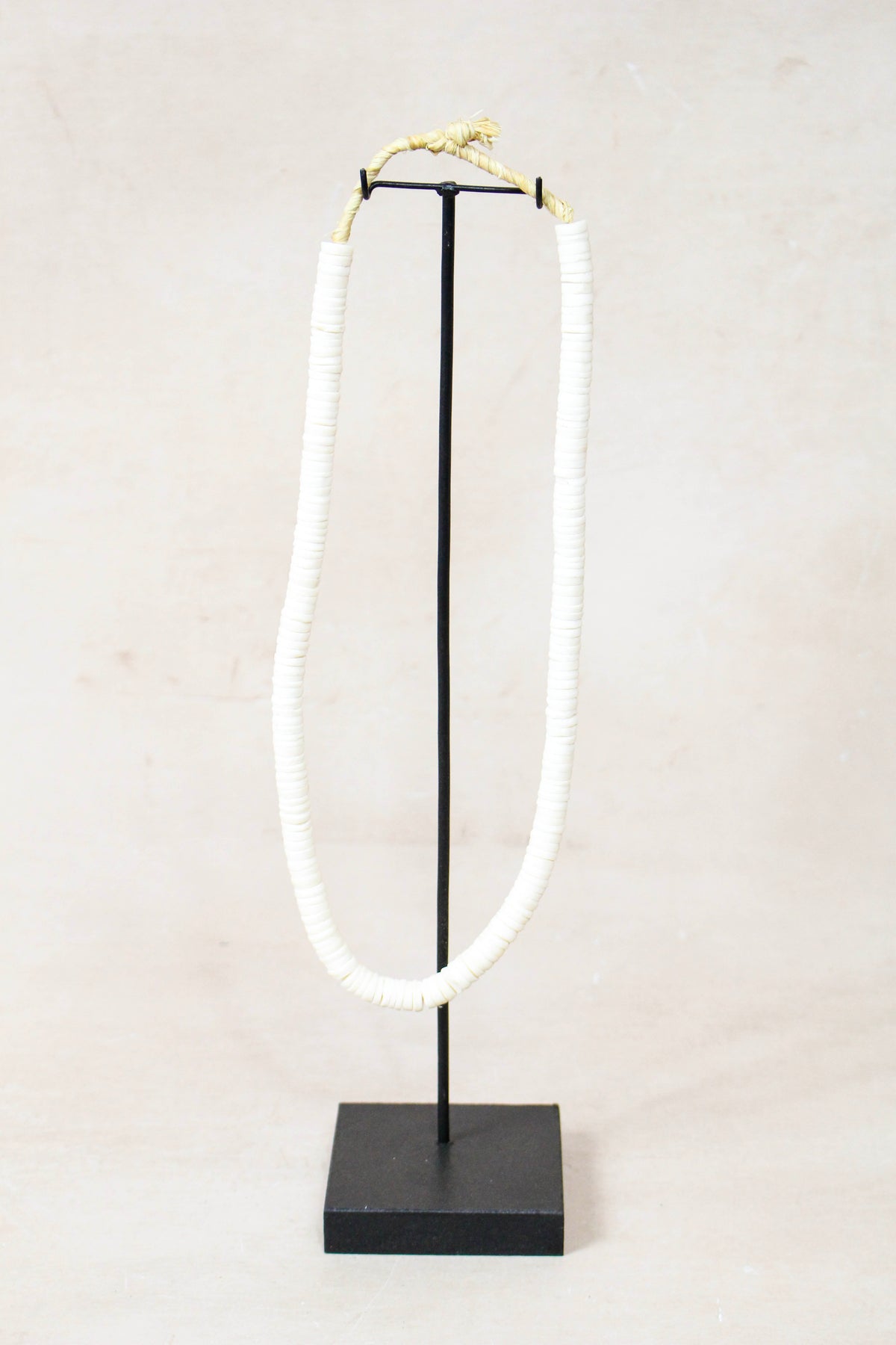 Handcrafted Ostrich Eggshell Heishi Necklace - 217.6