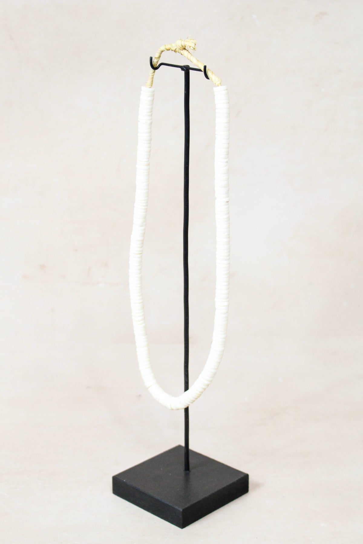 Handcrafted Ostrich Eggshell Heishi Necklace - 217.6