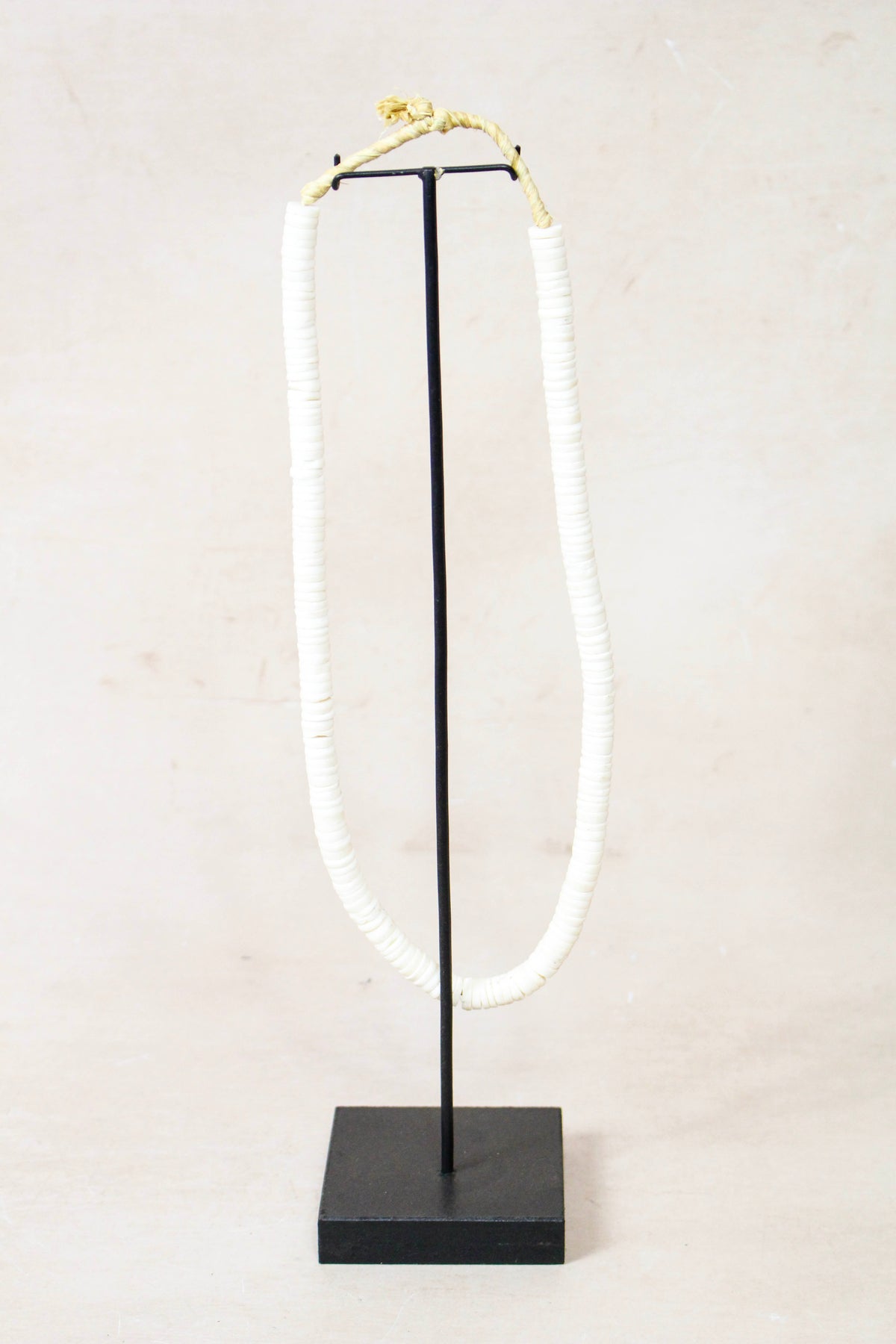 Handcrafted Ostrich Eggshell Heishi Necklace - 217.6
