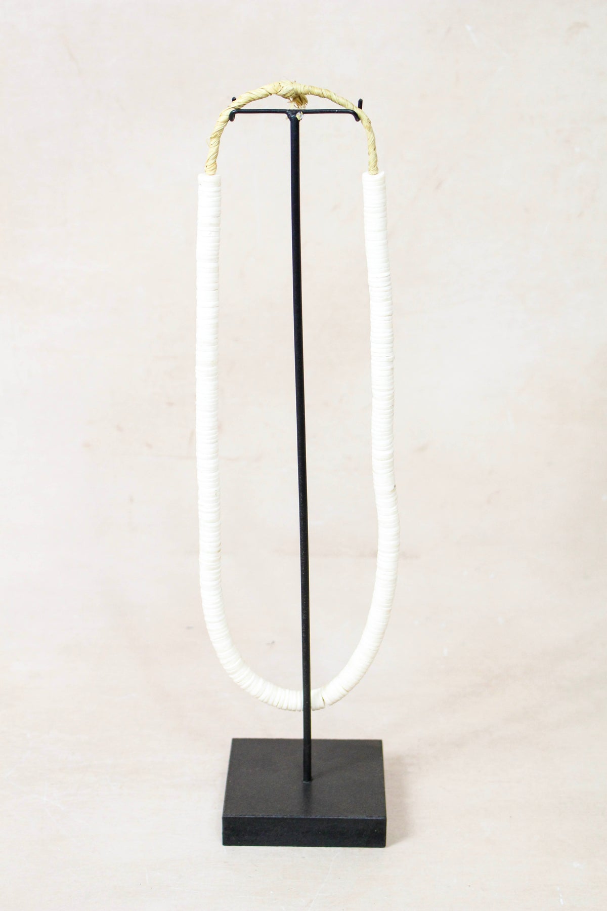 Handcrafted Ostrich Eggshell Heishi Necklace - 217.7
