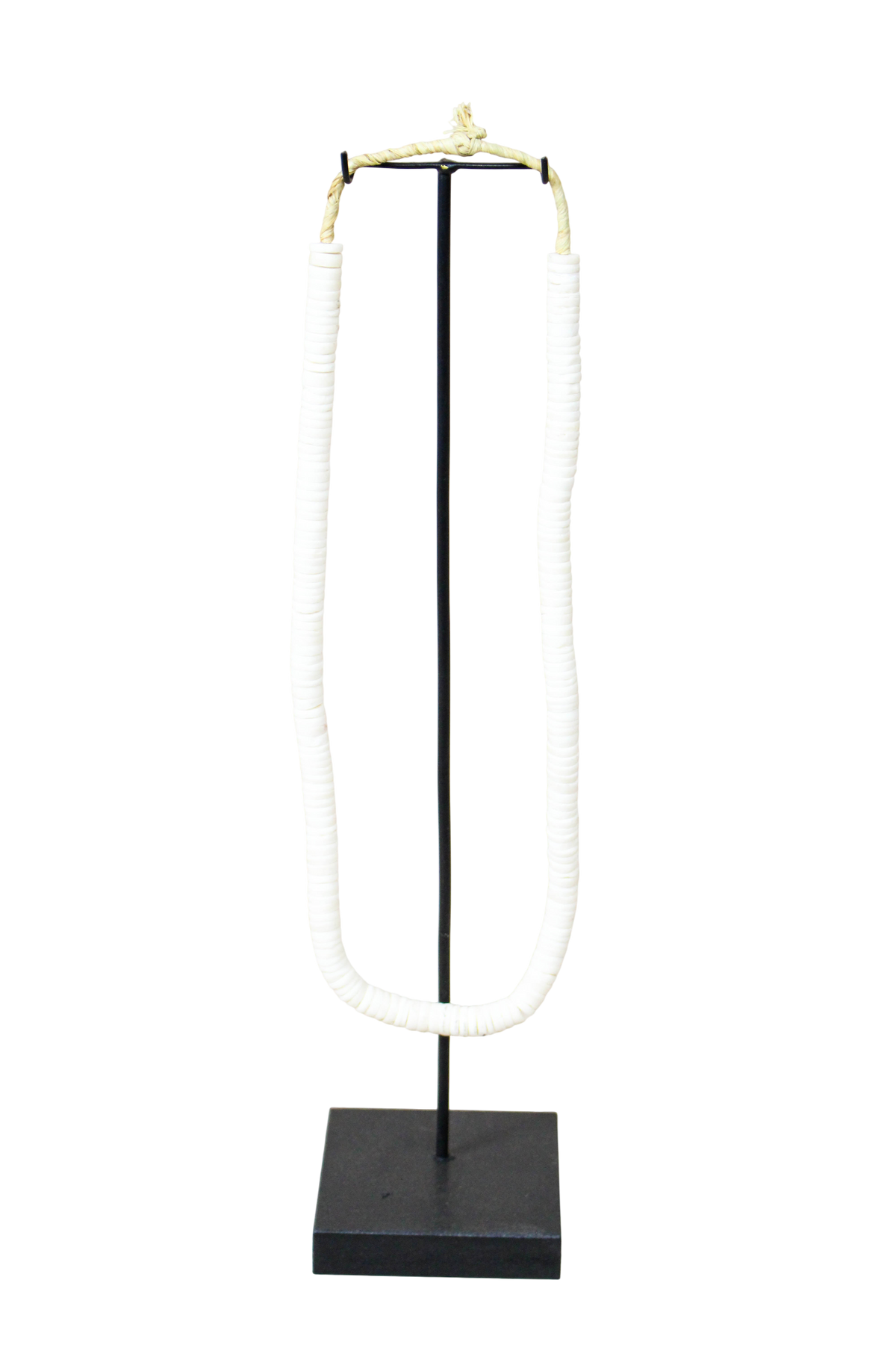 Handcrafted Ostrich Eggshell Heishi Necklace - 217.8