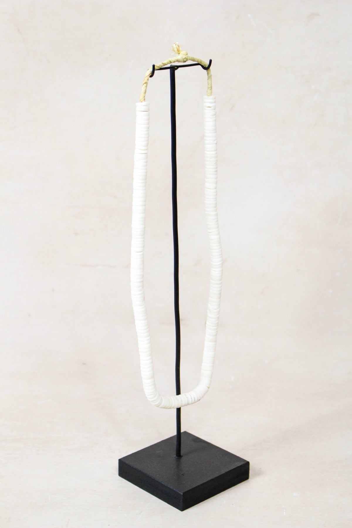 Handcrafted Ostrich Eggshell Heishi Necklace - 217.8
