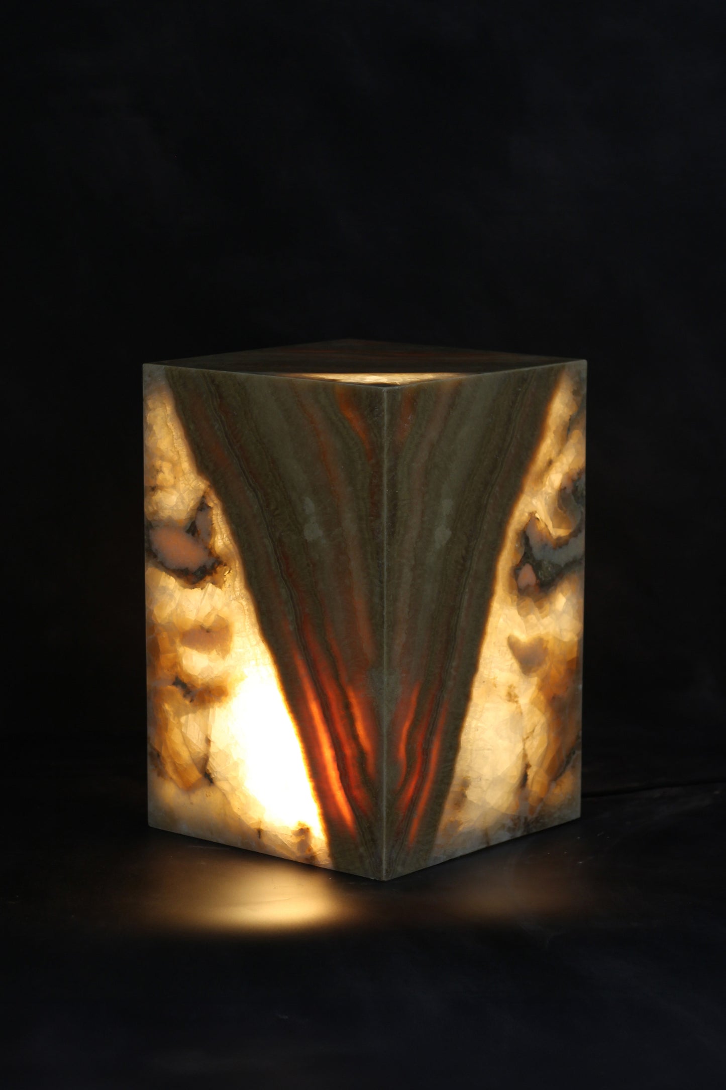 Onyx Side Table Pedestal - No 2