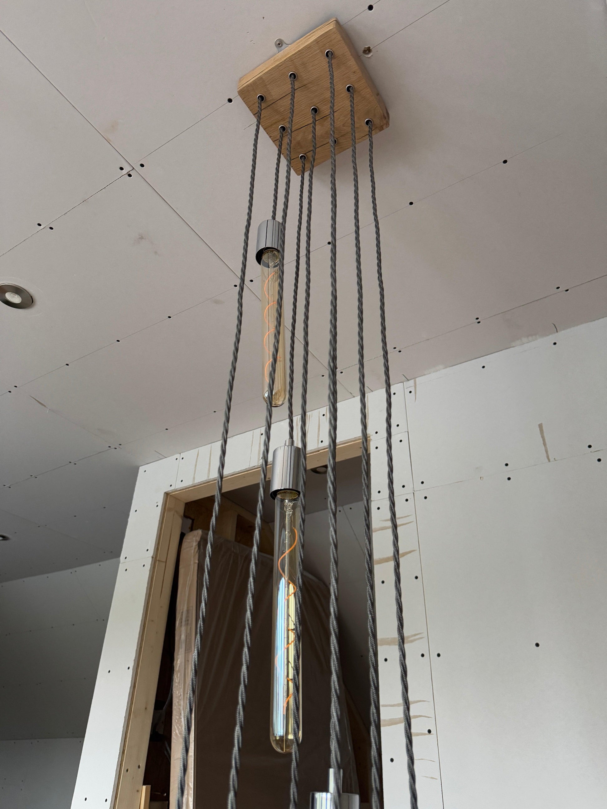 Cascade Chandelier Square 9 bulbs