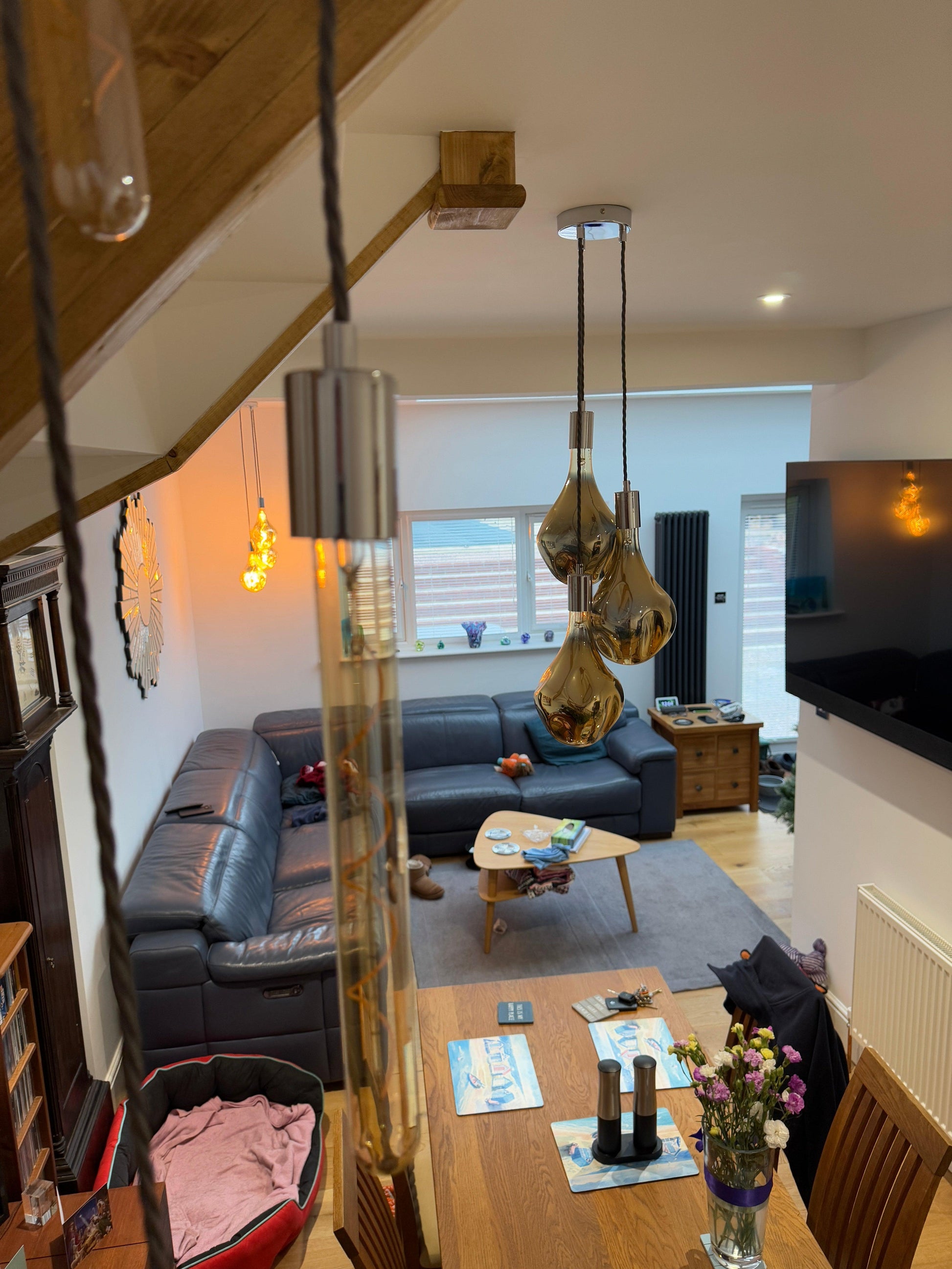 Cascade Chandelier Square 9 bulbs