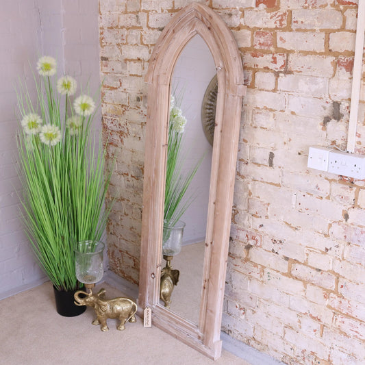 Betul Full Size Wooden Arch Mirror