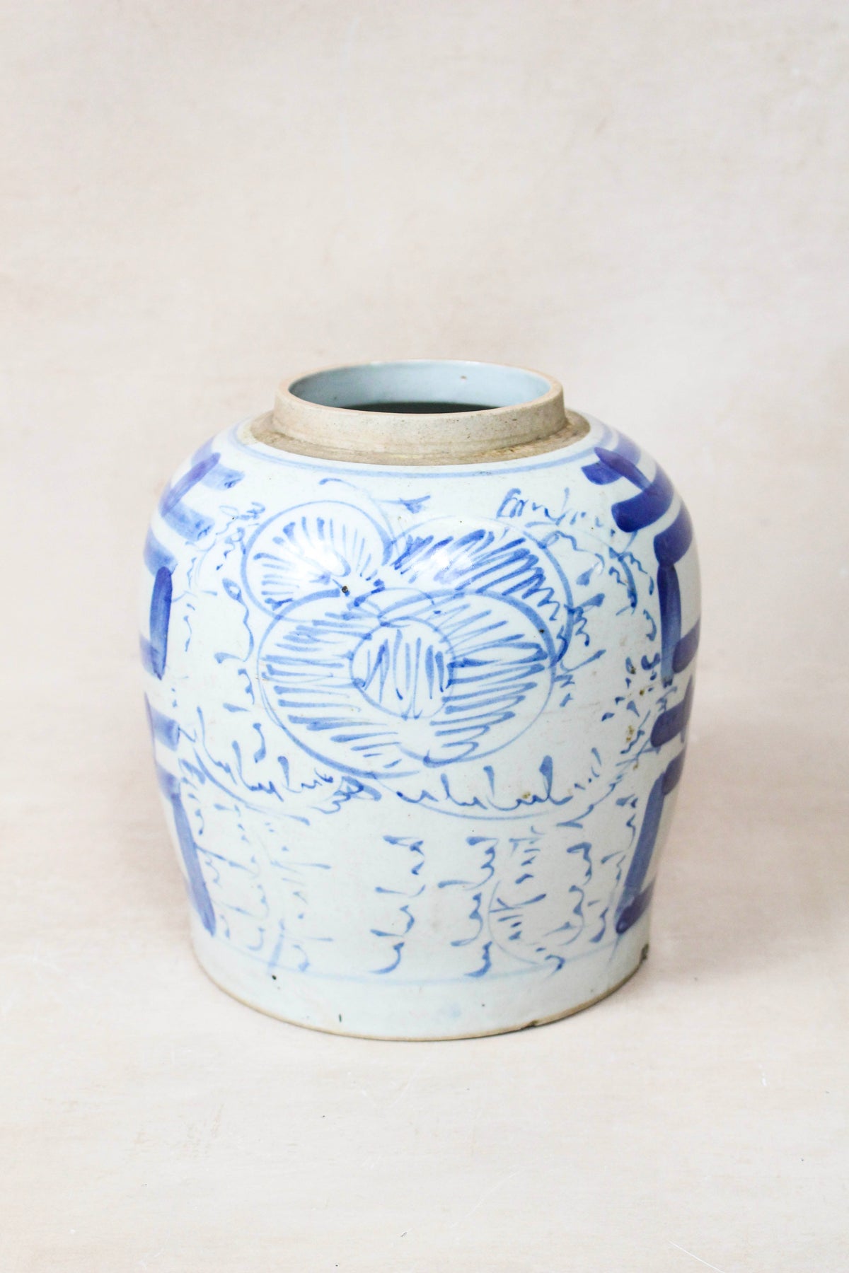 Old Blue & White Porcelain Jar - 162.1