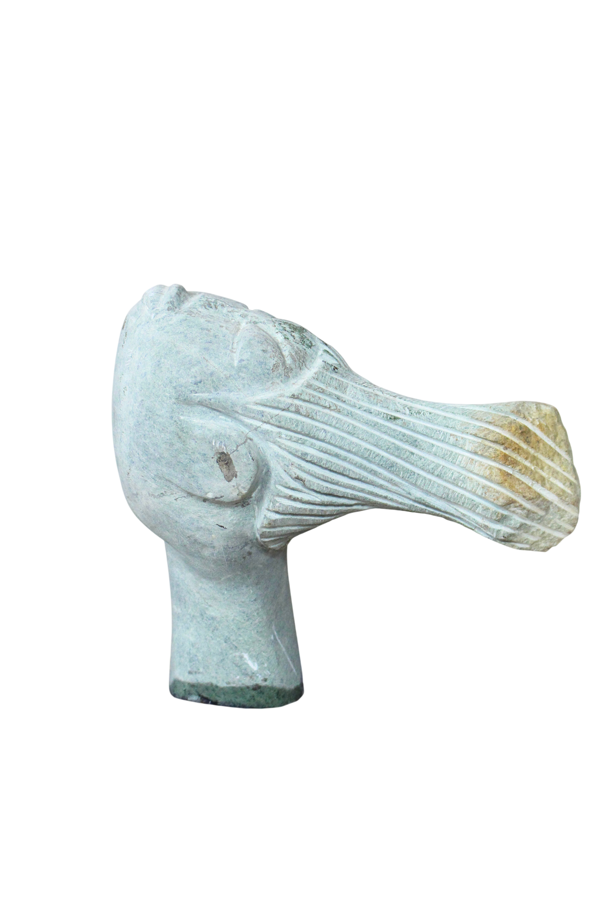 Stone head sculpture by Rizimu Chiwawa Zimbabwe 30.5