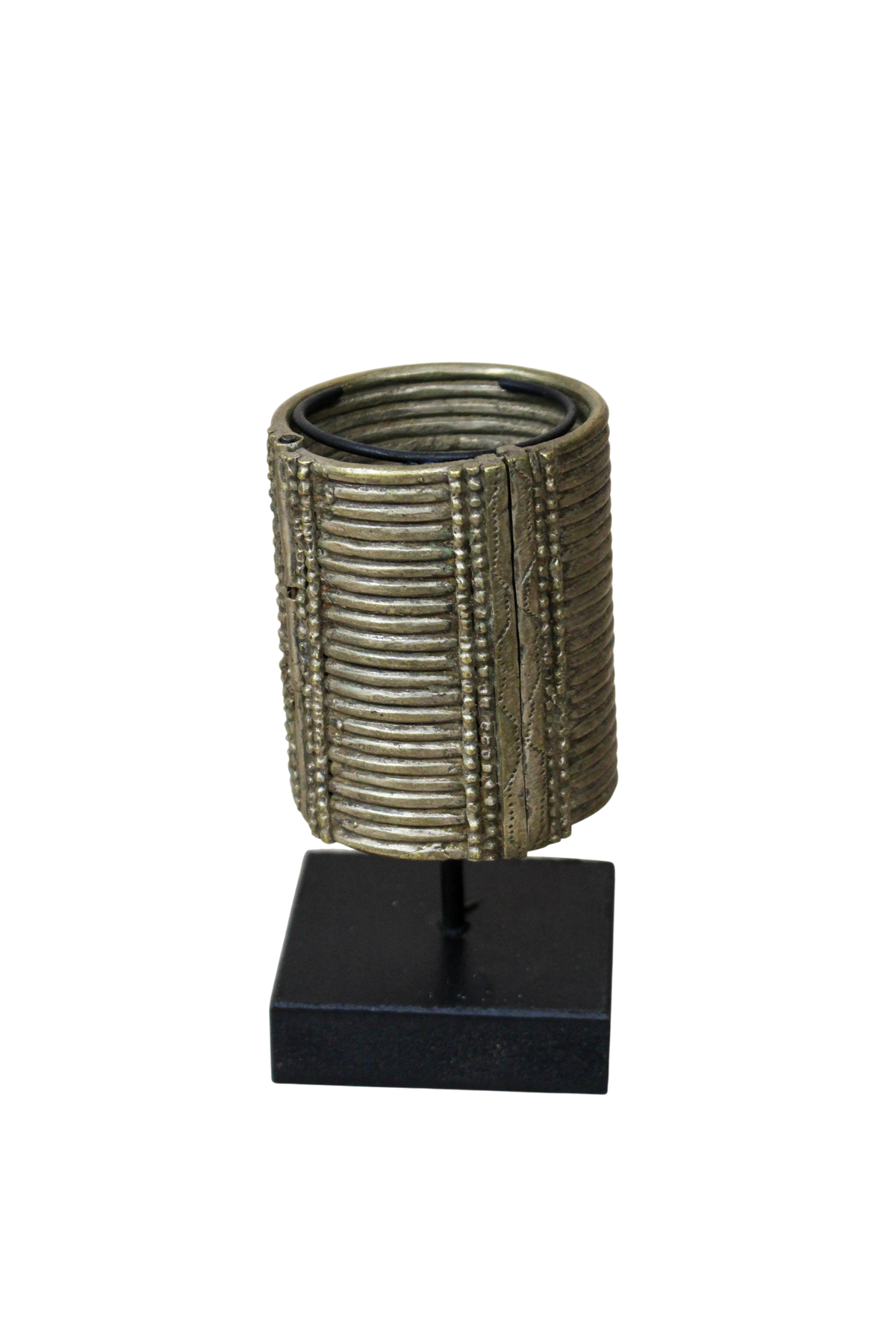Antique Ethiopian Cast Silver-Toned Bracelet (Dure) - 58.1