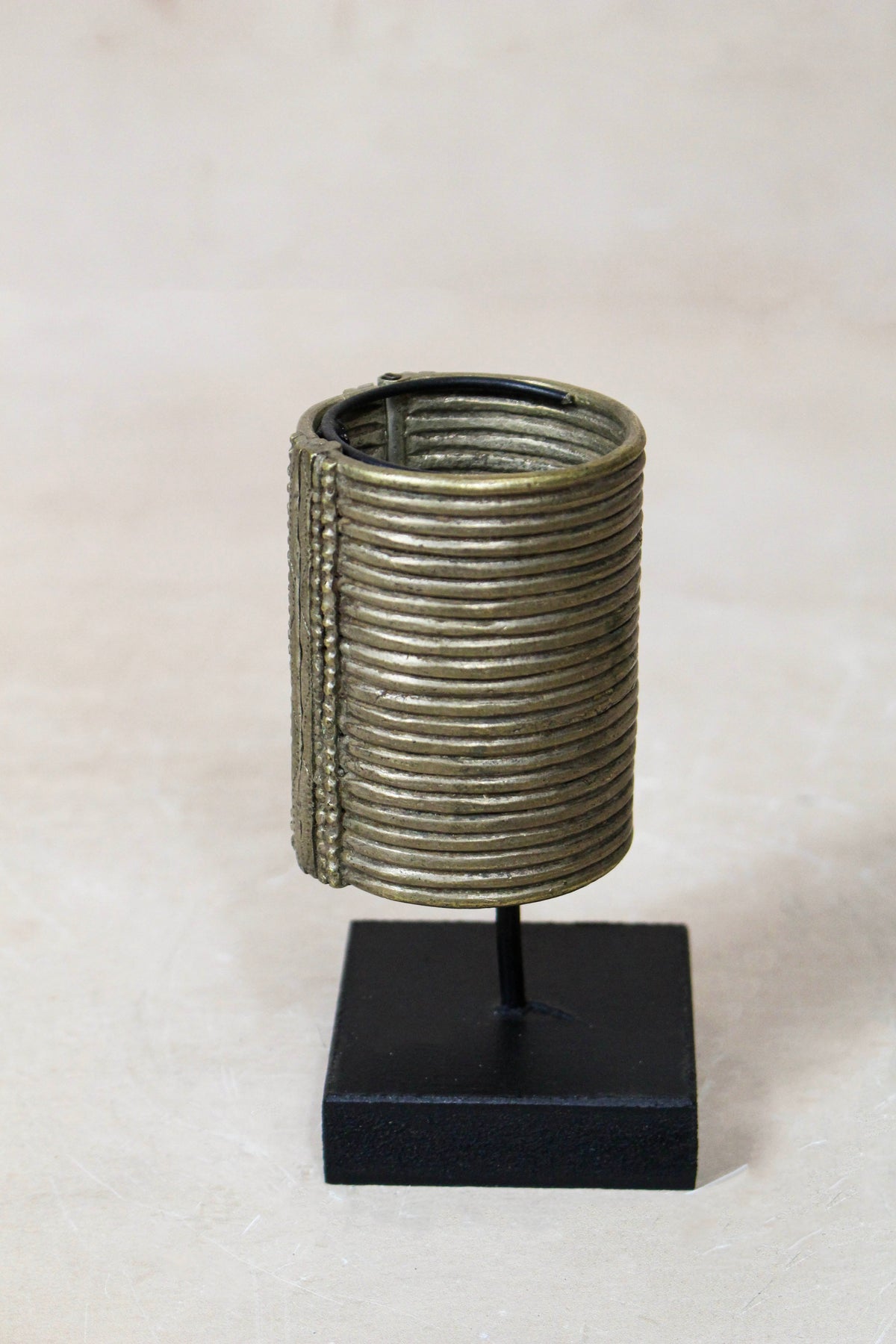 Antique Ethiopian Cast Silver-Toned Bracelet (Dure) - 58.1