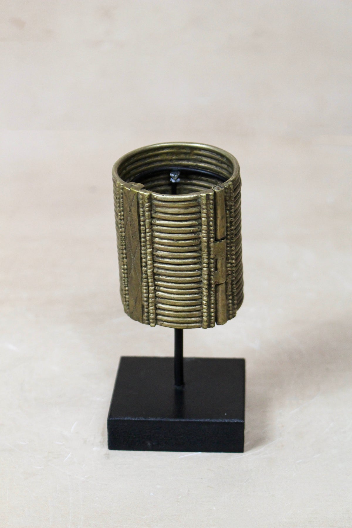 Antique Ethiopian Cast Silver-Toned Bracelet (Dure) - 58.2