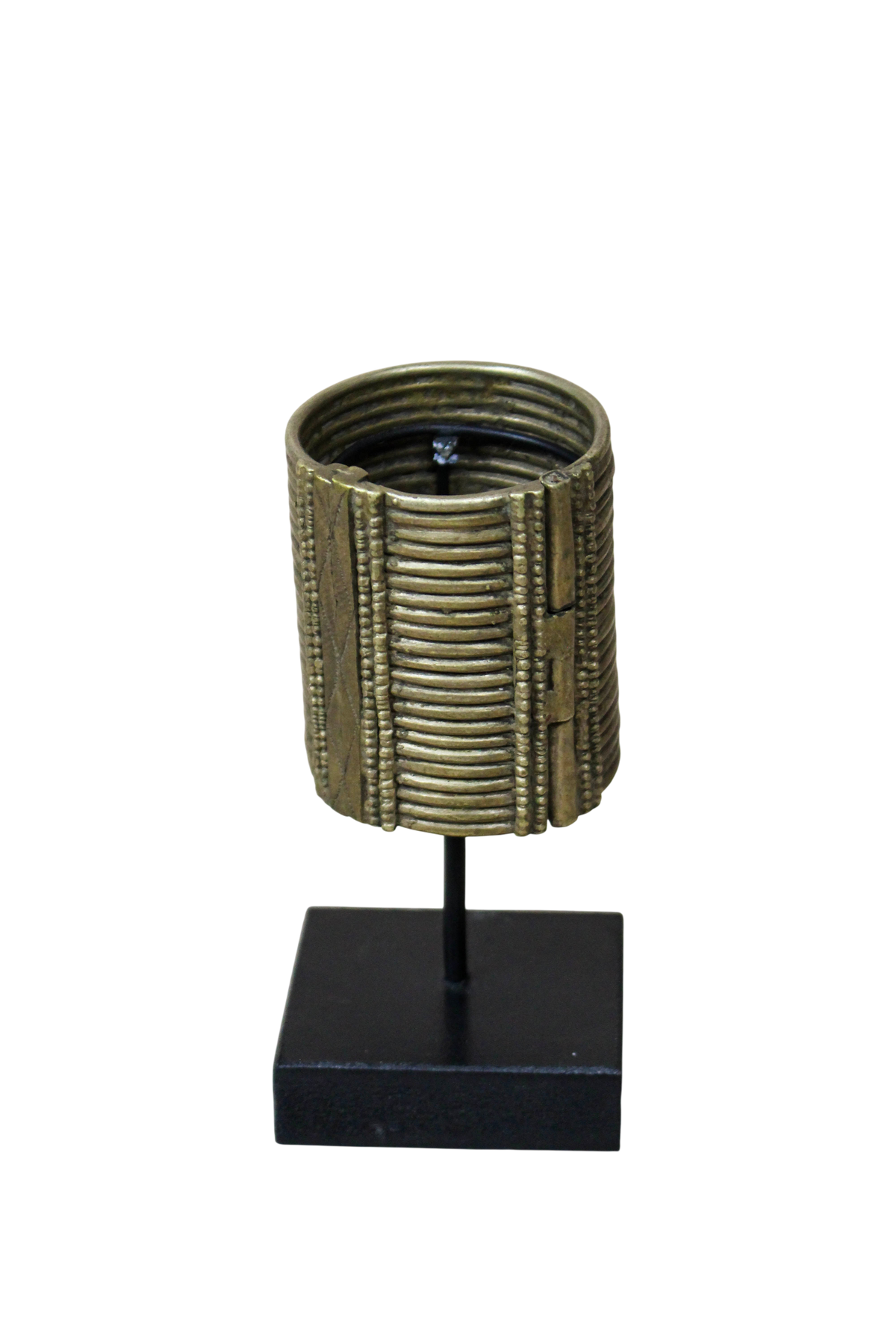 Antique Ethiopian Cast Silver-Toned Bracelet (Dure) - 58.2