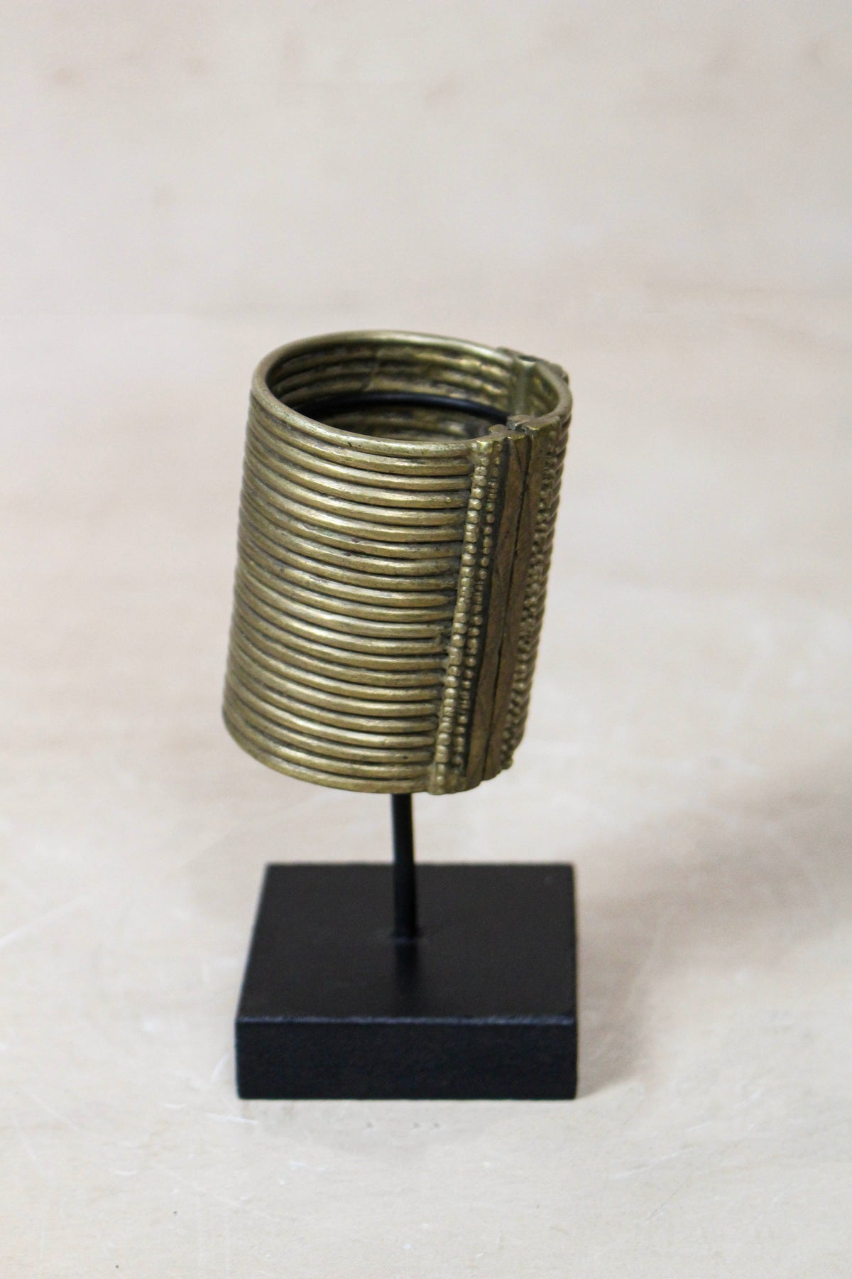 Antique Ethiopian Cast Silver-Toned Bracelet (Dure) - 58.2