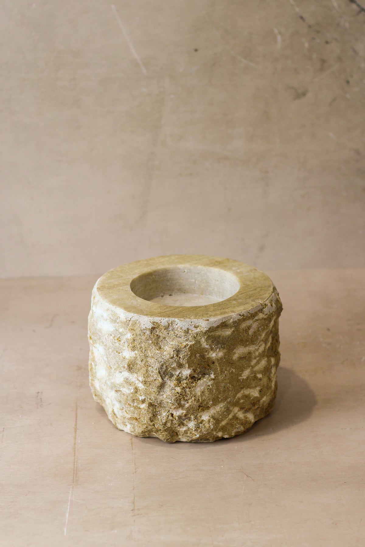 Rough Cut Onyx Candleholder XL 14.6