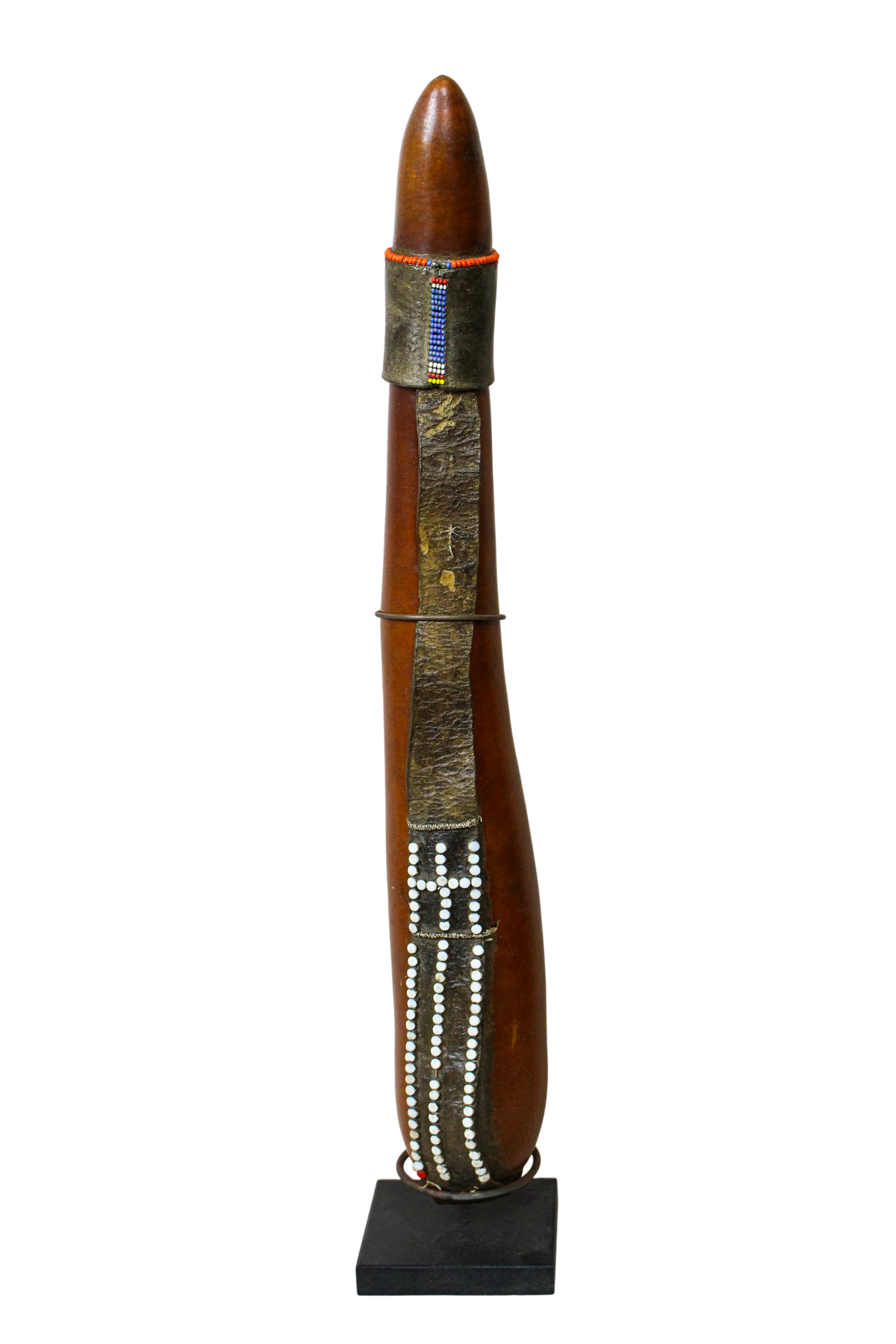 Vintage Beaded Maasai Calabash - Kenya - 52.5