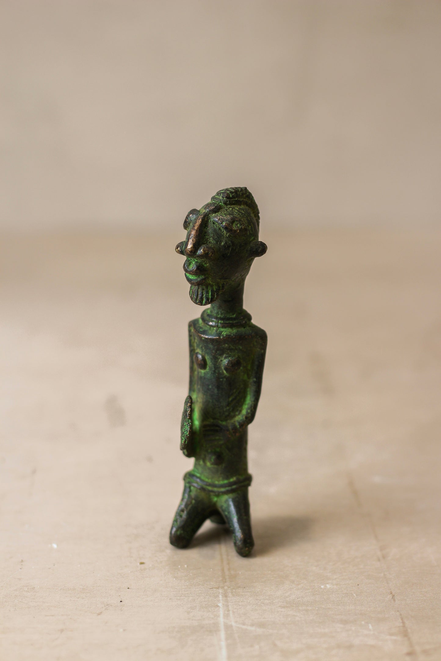 Benin Bronze Statue - 79.8