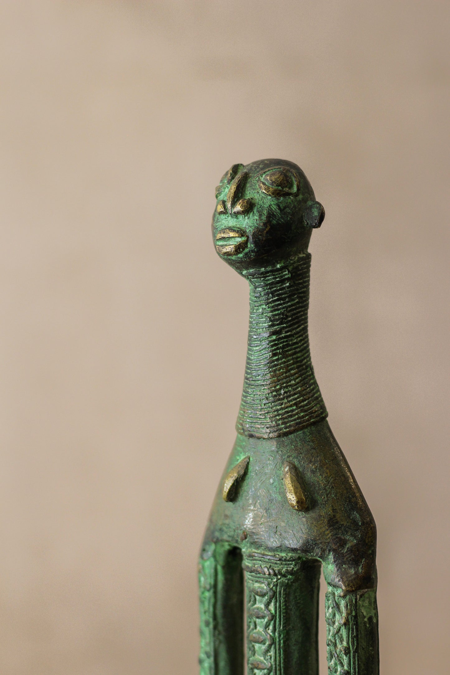 Benin Bronze Sculpture - 2.1