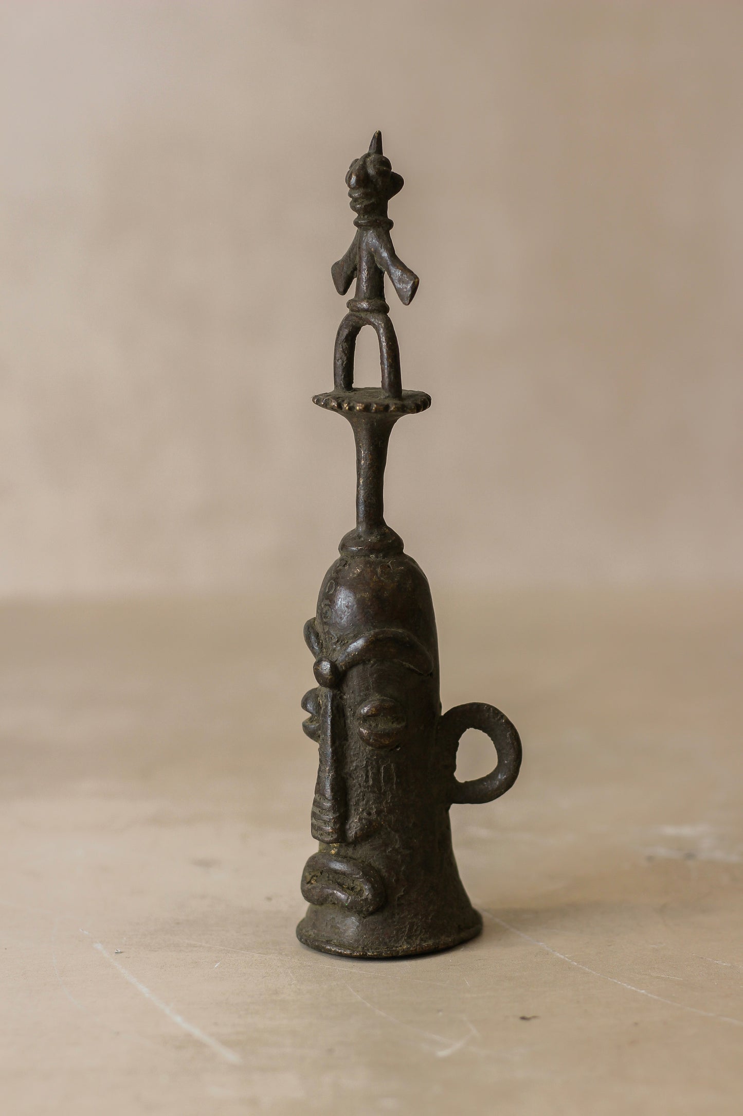 Benin Bronze Bell - 76.3