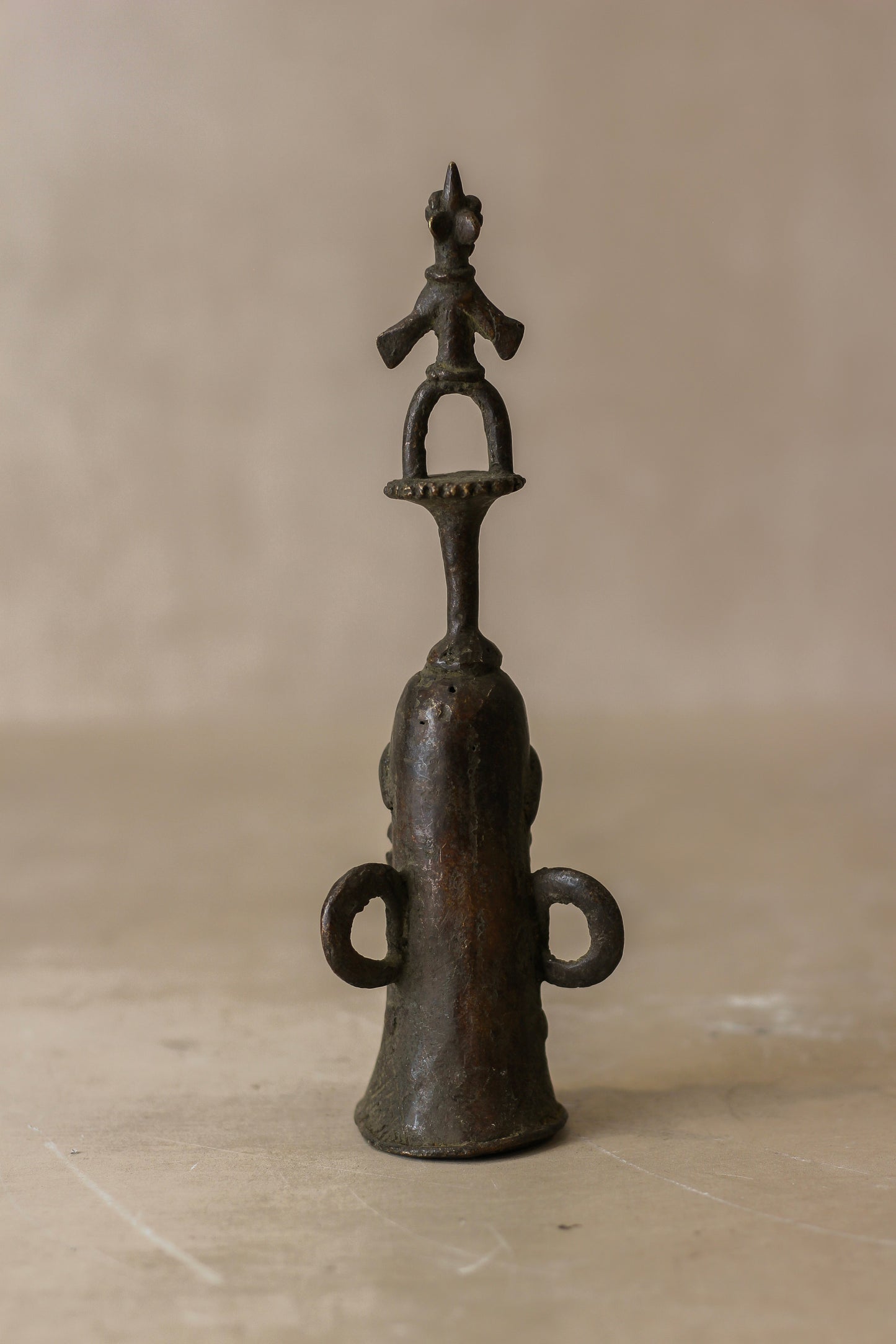 Benin Bronze Bell - 76.3