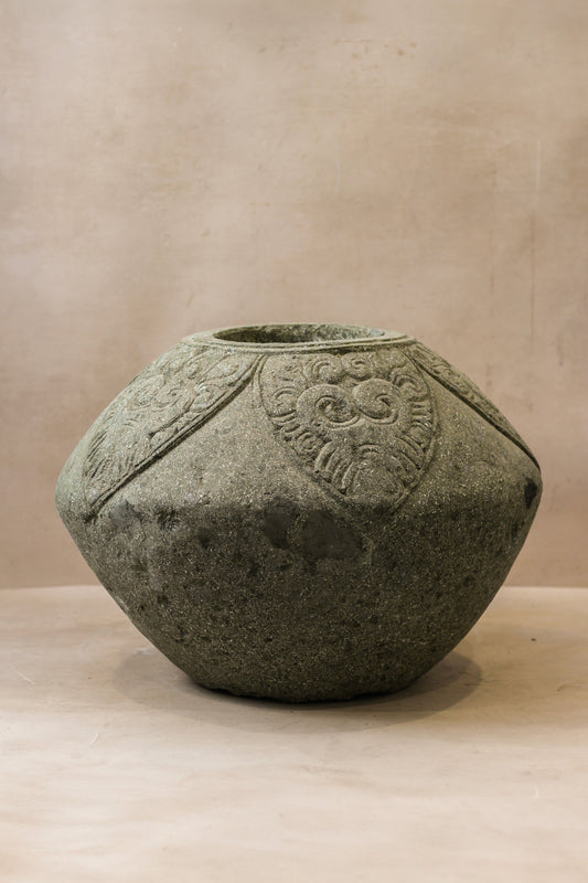 Vintage Decorative Stone Pot - No 2