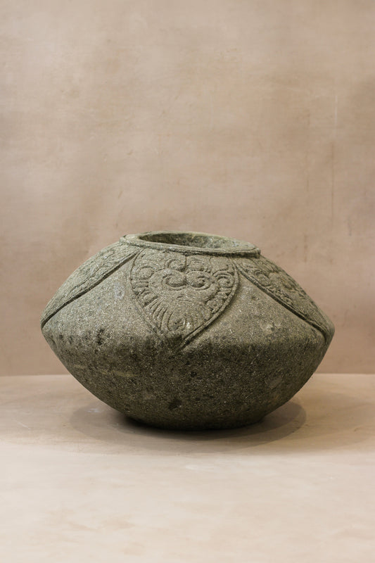 Vintage Decorative Stone Pot - No 3